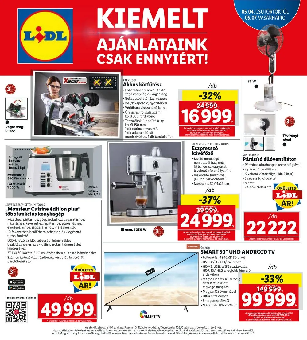 Lidl akciós újság Nyíregyháza 05.04–05.07 – 4. oldal