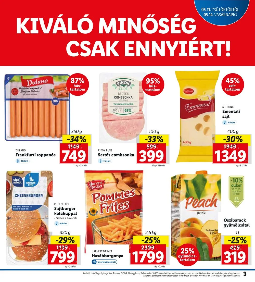 Lidl akciós újság Nyíregyháza 05.11–05.14 – 3. oldal