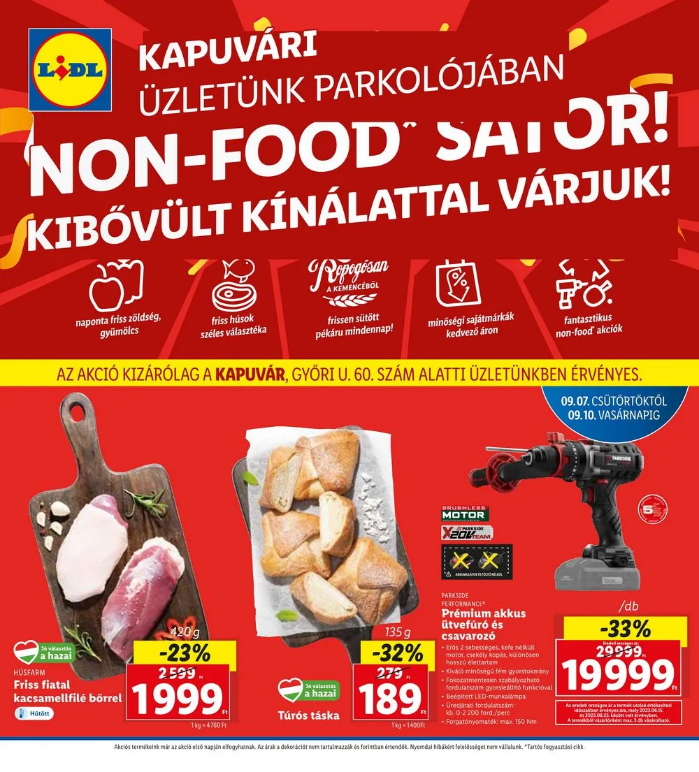 Lidl akciós újság Lapozhatoo regionális 09.07–09.10