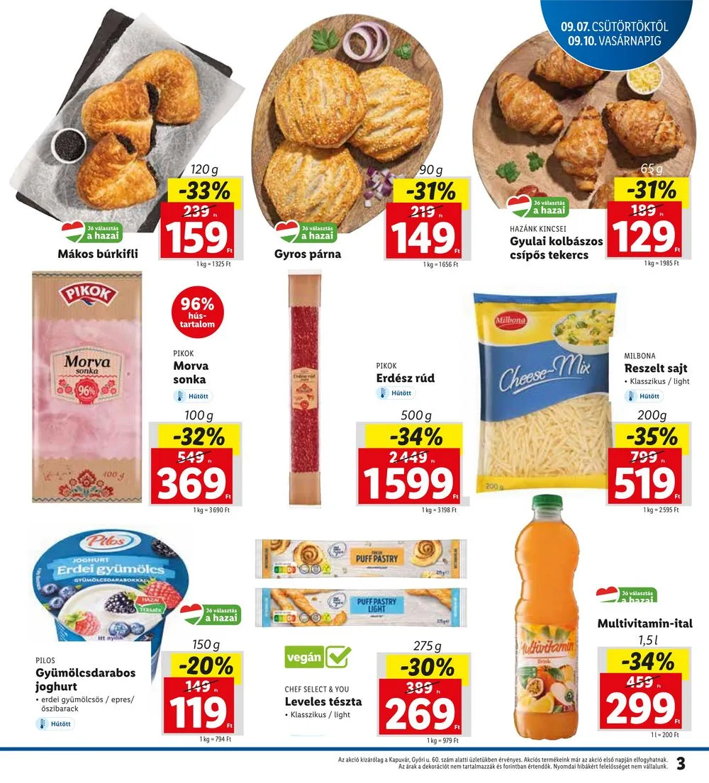 Lidl akciós újság Lapozhatoo regionális 09.07–09.10 – 3. oldal