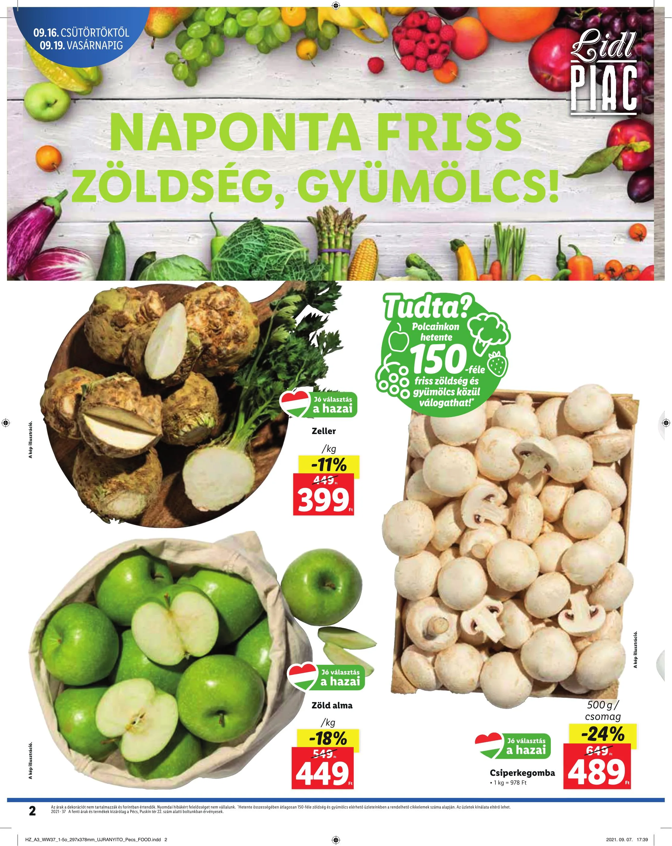 Lidl akciós újság Pécs 09.16–09.19 – 2. oldal