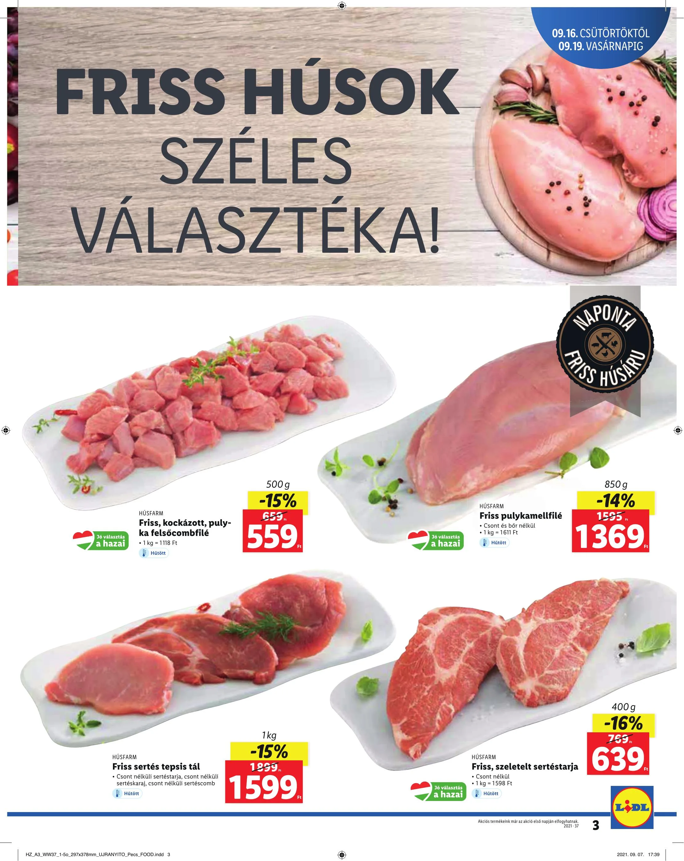 Lidl akciós újság Pécs 09.16–09.19 – 3. oldal