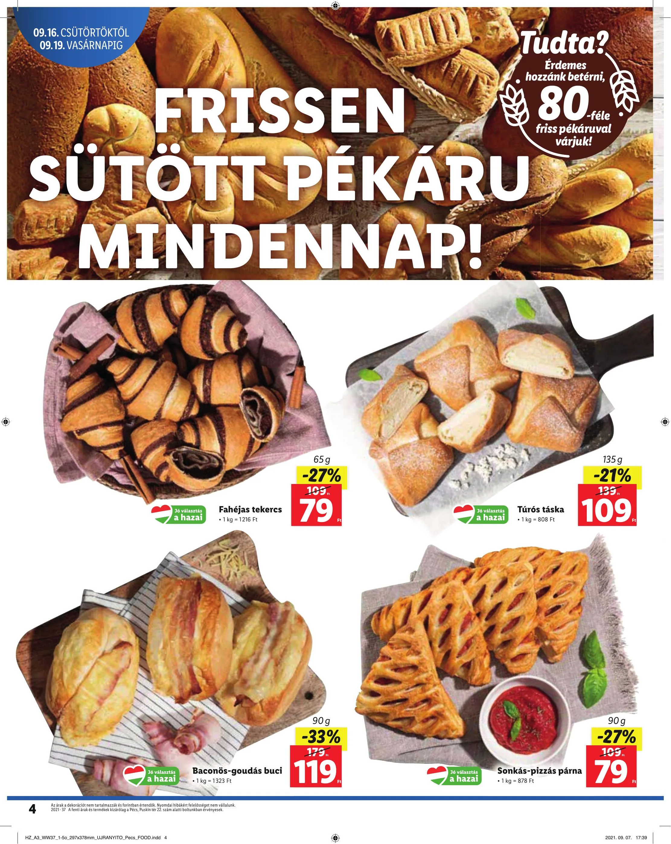 Lidl akciós újság Pécs 09.16–09.19 – 4. oldal