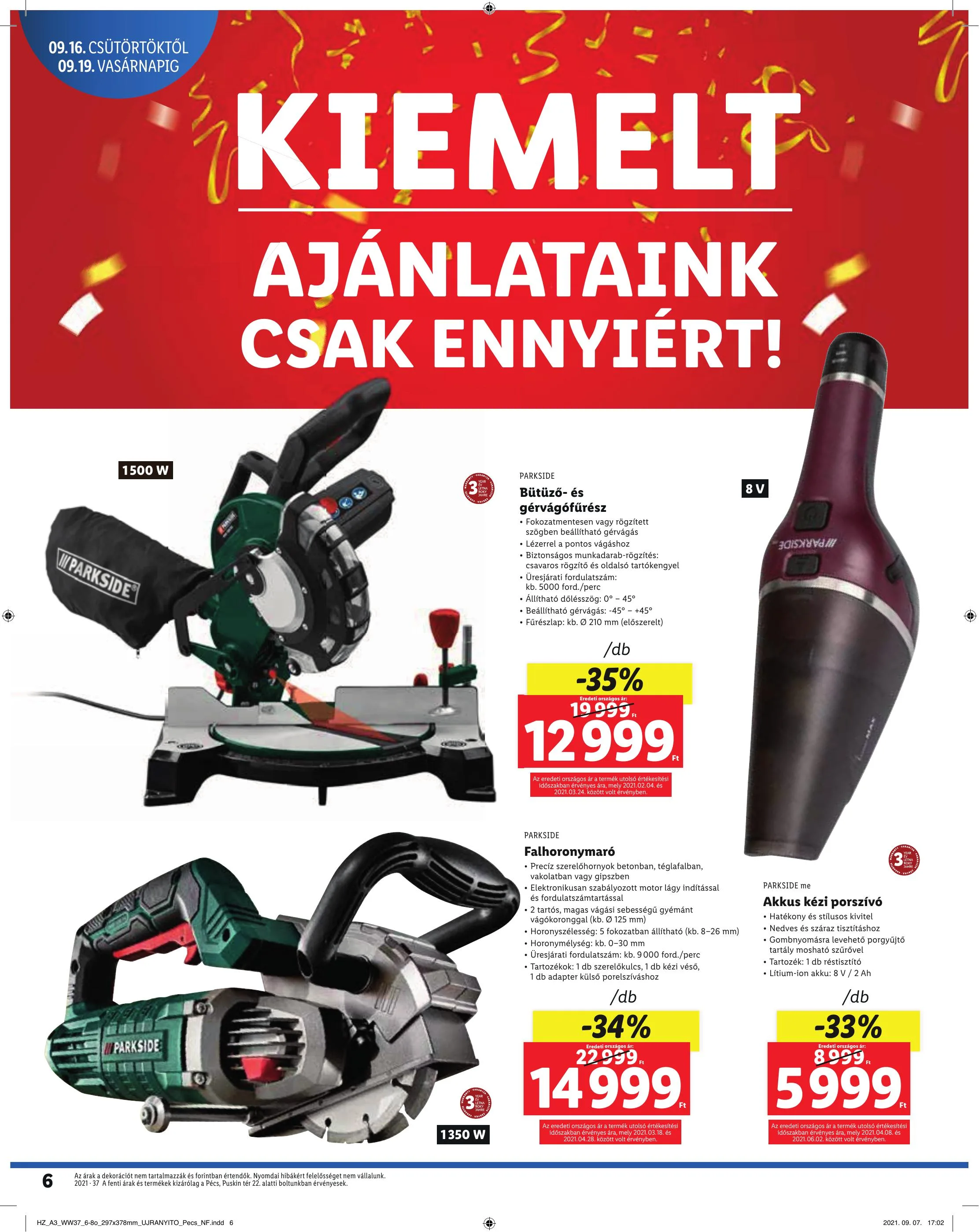 Lidl akciós újság Pécs 09.16–09.19 – 6. oldal