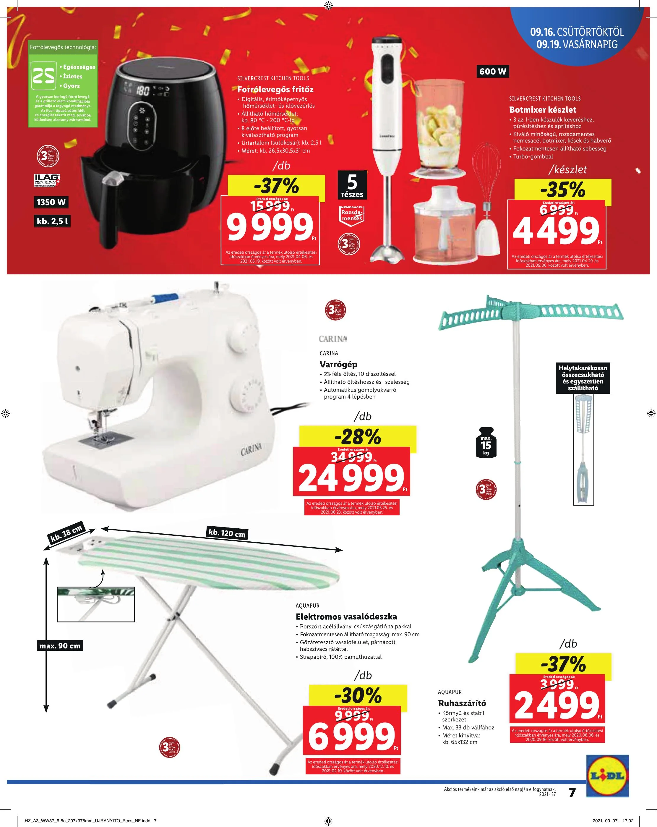 Lidl akciós újság Pécs 09.16–09.19 – 7. oldal