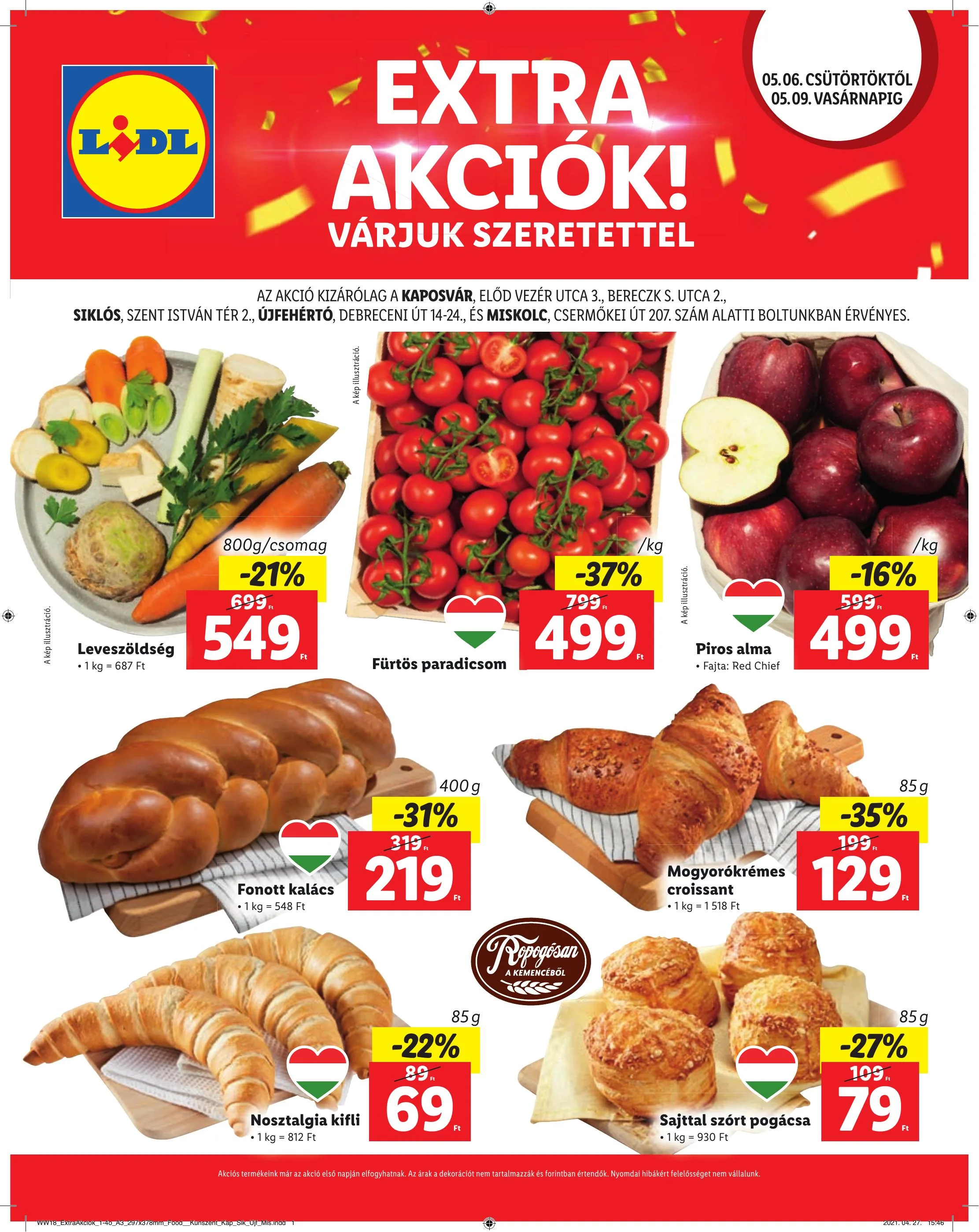 Lidl akciós újság Regionális 05.06–05.09
