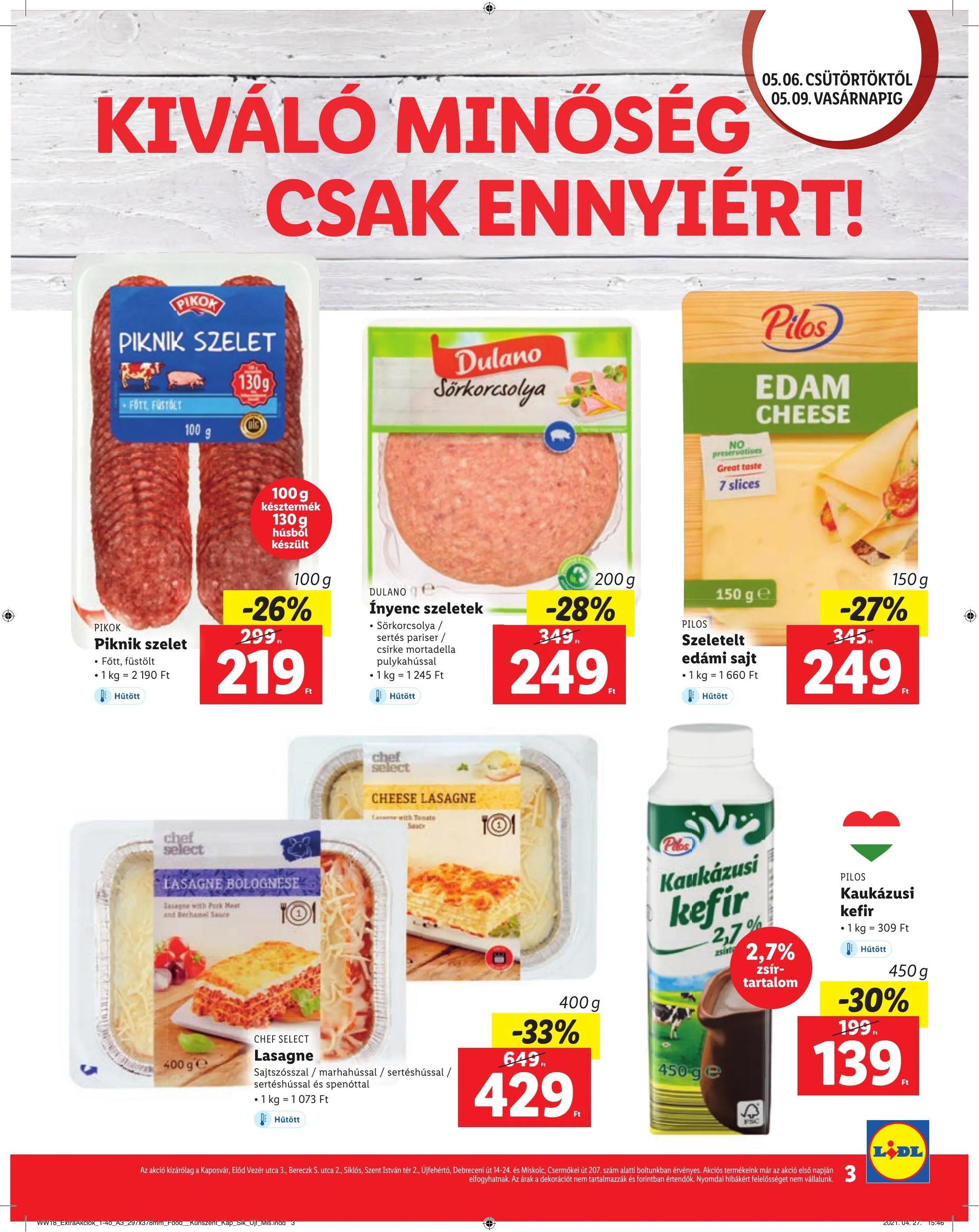 Lidl akciós újság Regionális 05.06–05.09 – 3. oldal