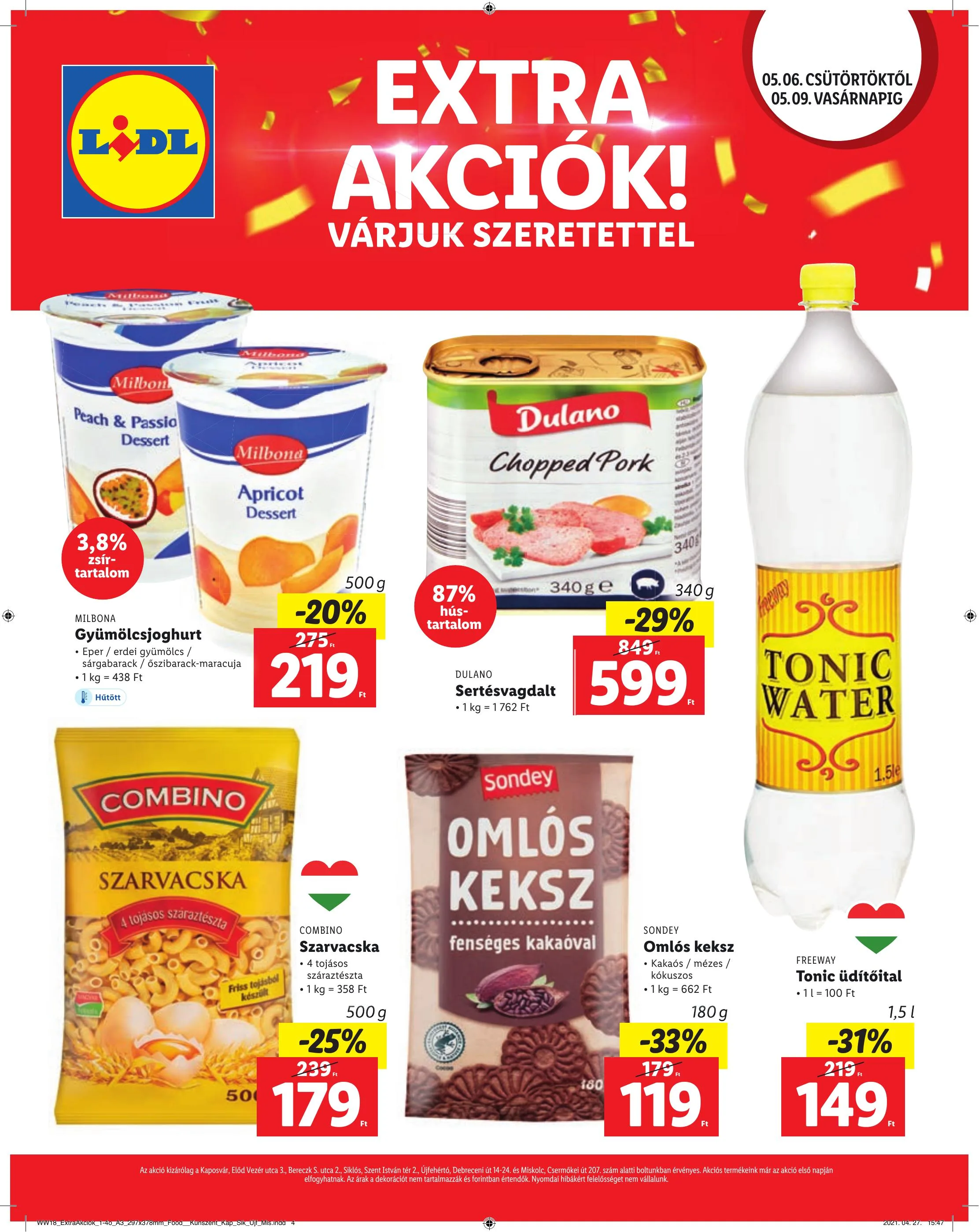 Lidl akciós újság Regionális 05.06–05.09 – 4. oldal