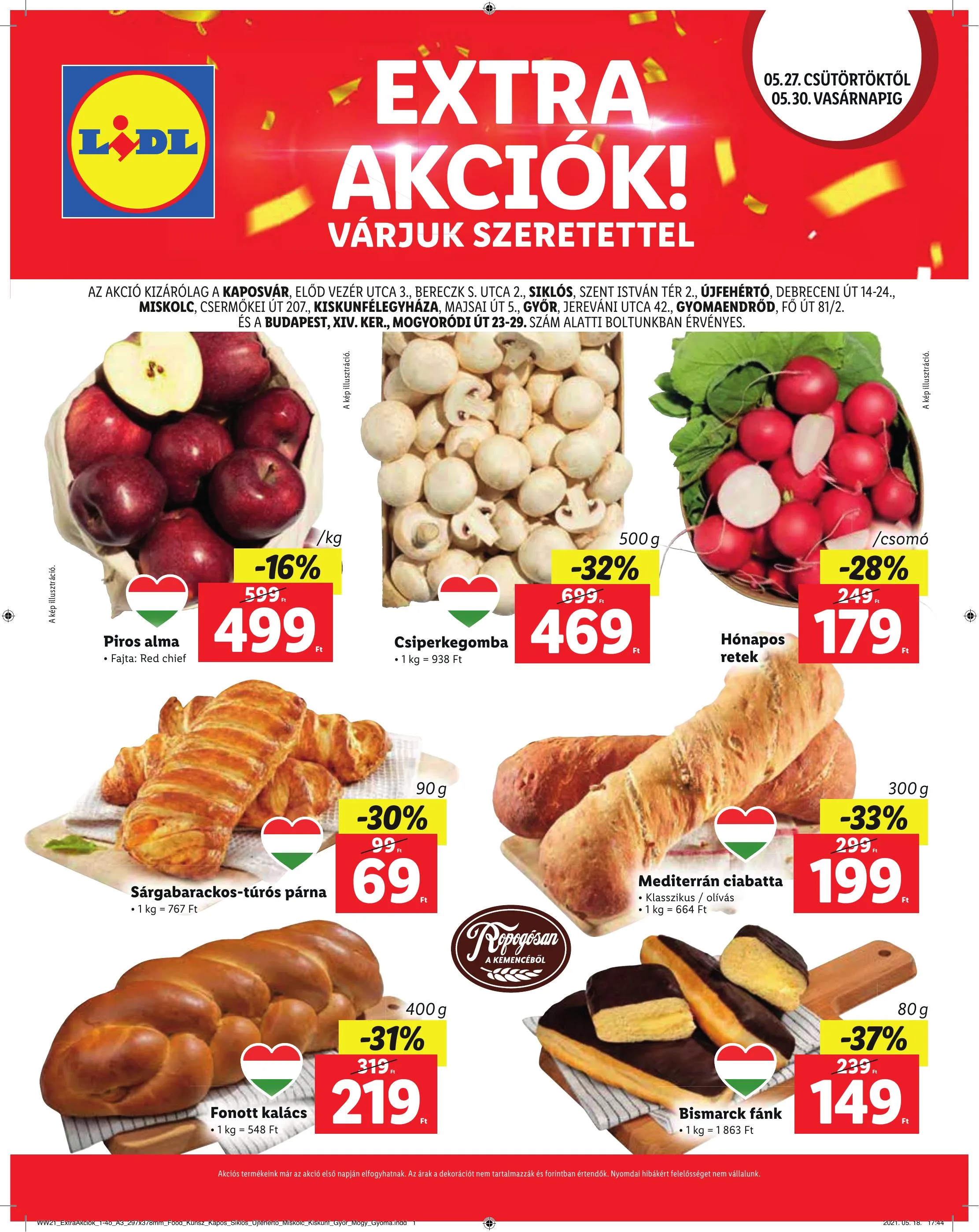 Lidl akciós újság Regionális 05.27–05.30
