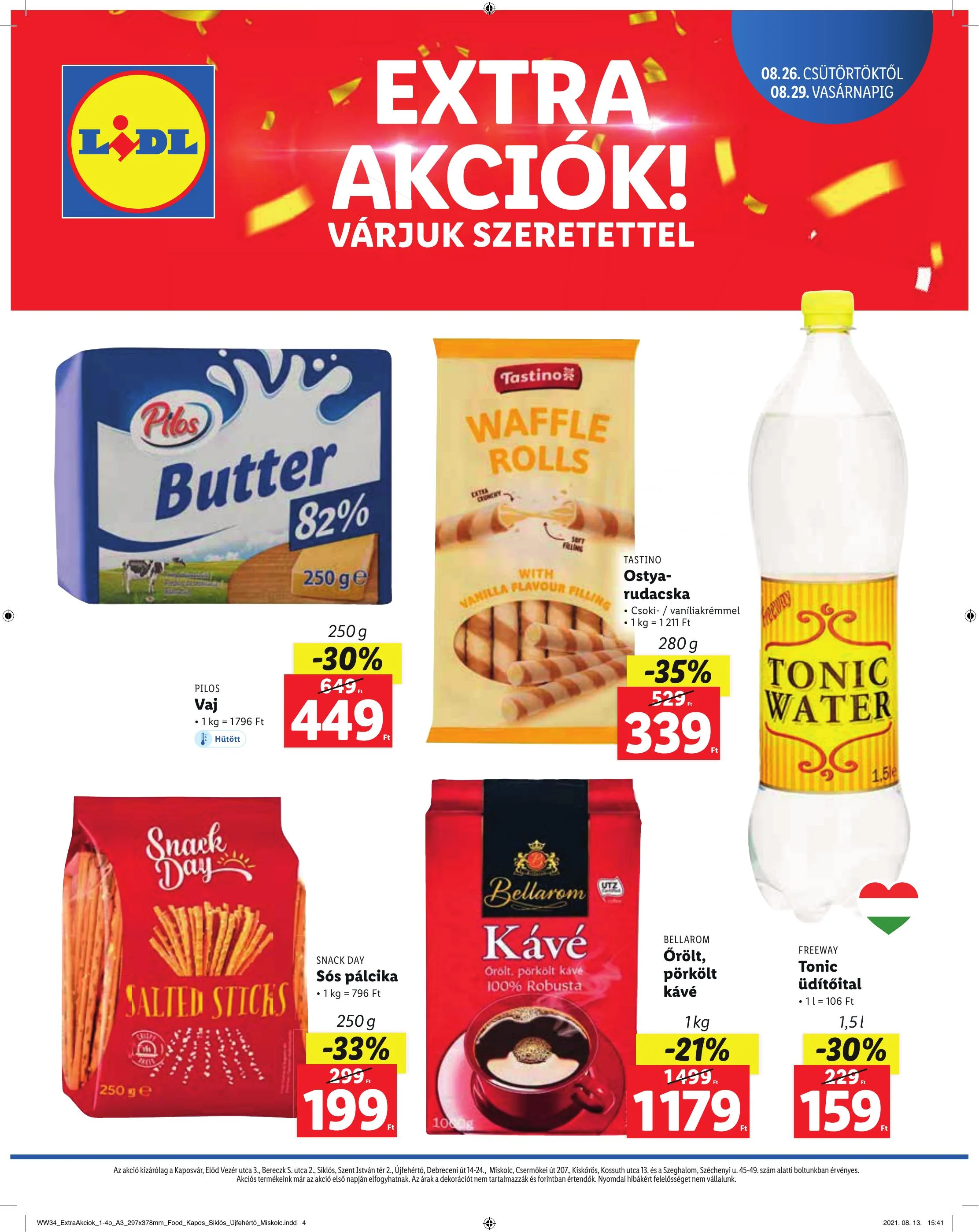 Lidl akciós újság Regionális 08.26–08.29 – 4. oldal