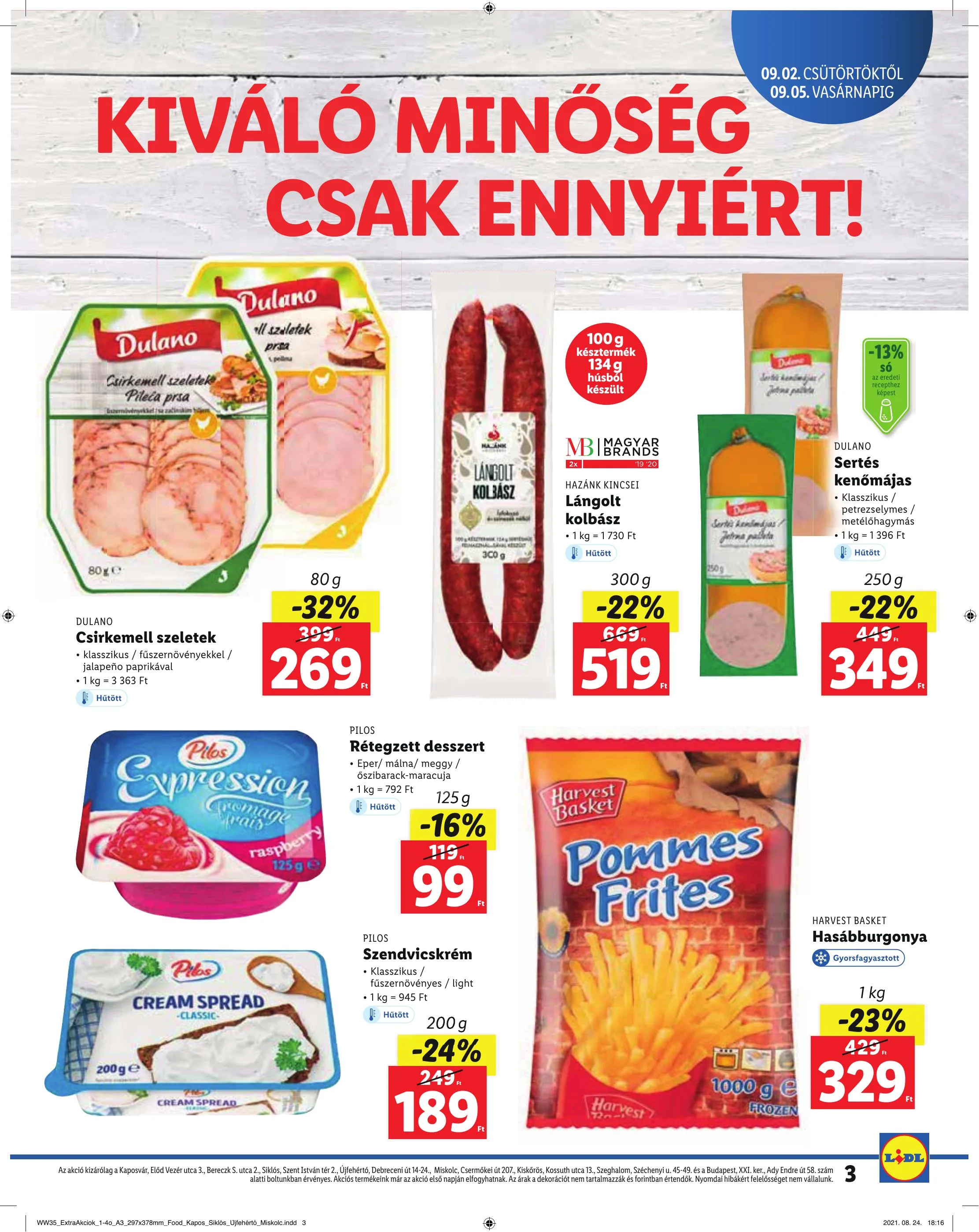 Lidl akciós újság Regionális 09.02–09.05 – 3. oldal