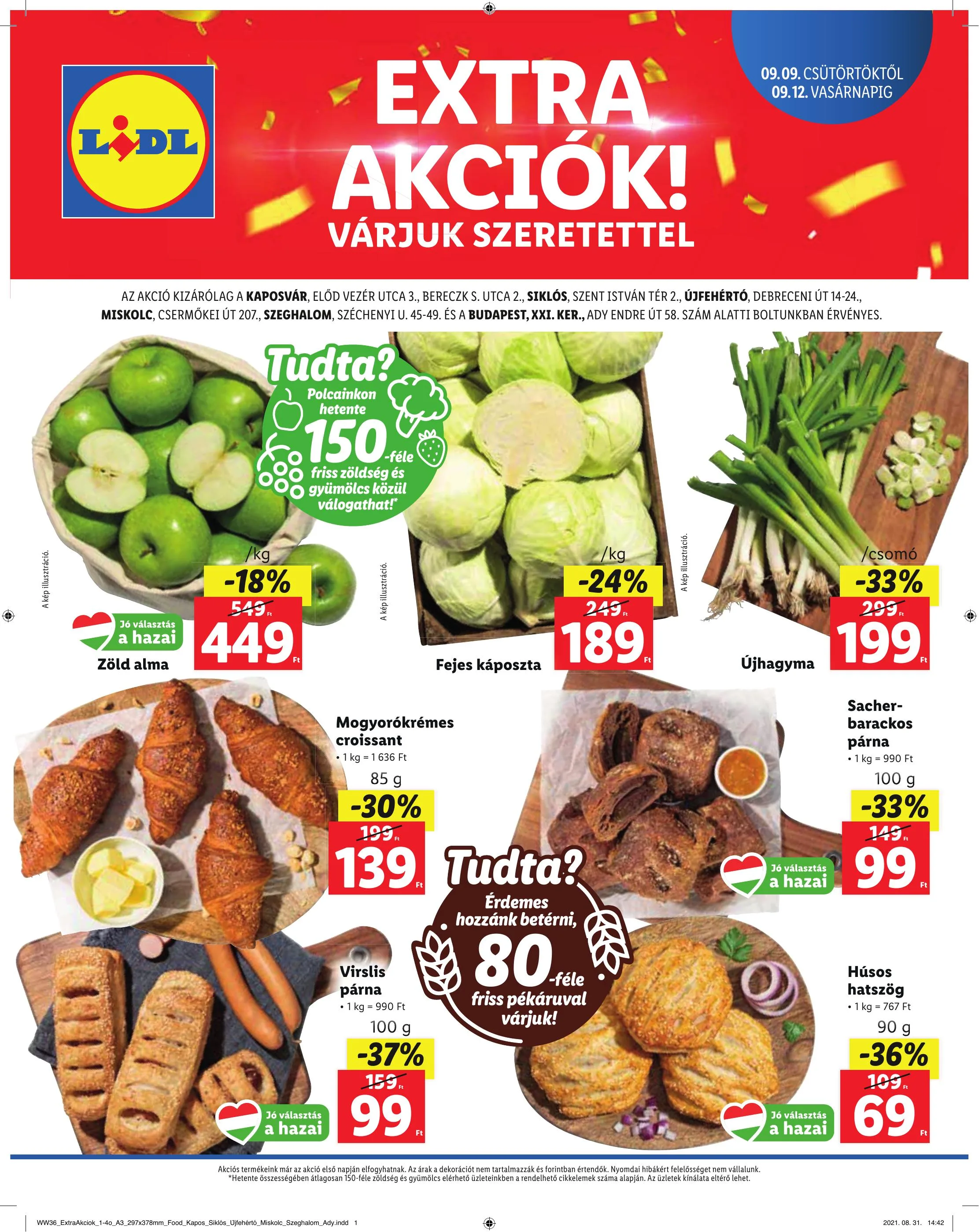 Lidl akciós újság Regionális 09.09–09.12