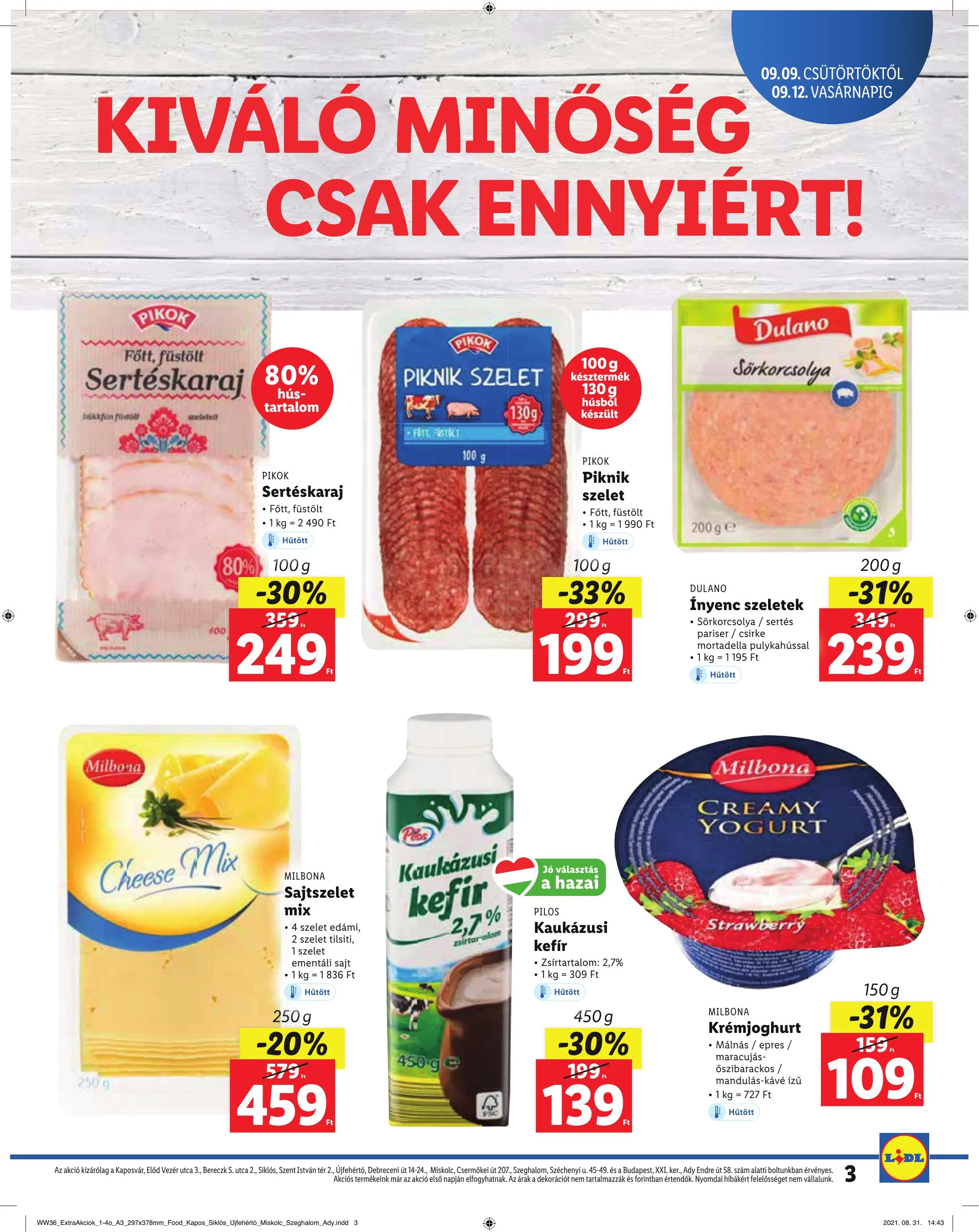 Lidl akciós újság Regionális 09.09–09.12 – 3. oldal