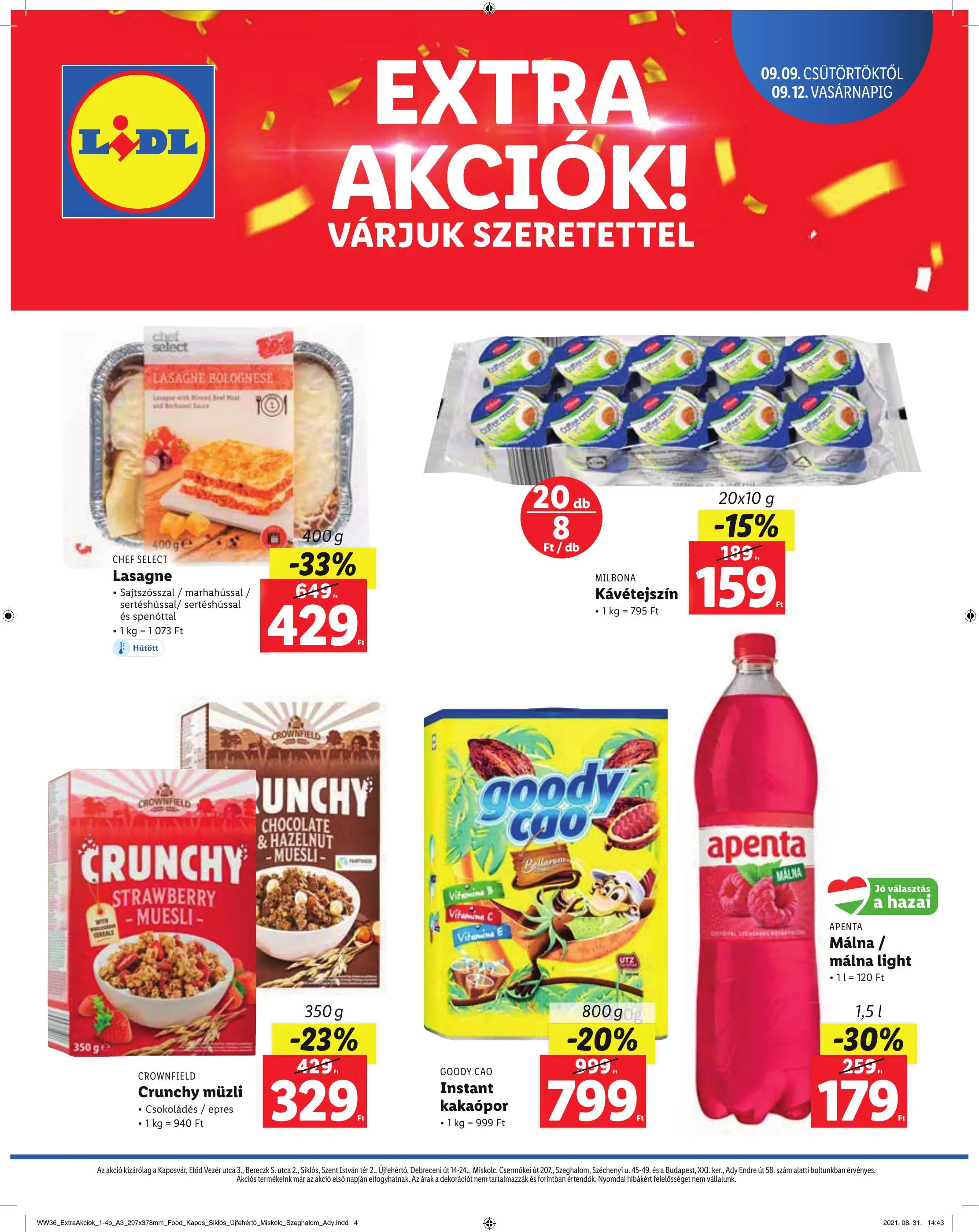 Lidl akciós újság Regionális 09.09–09.12 – 4. oldal