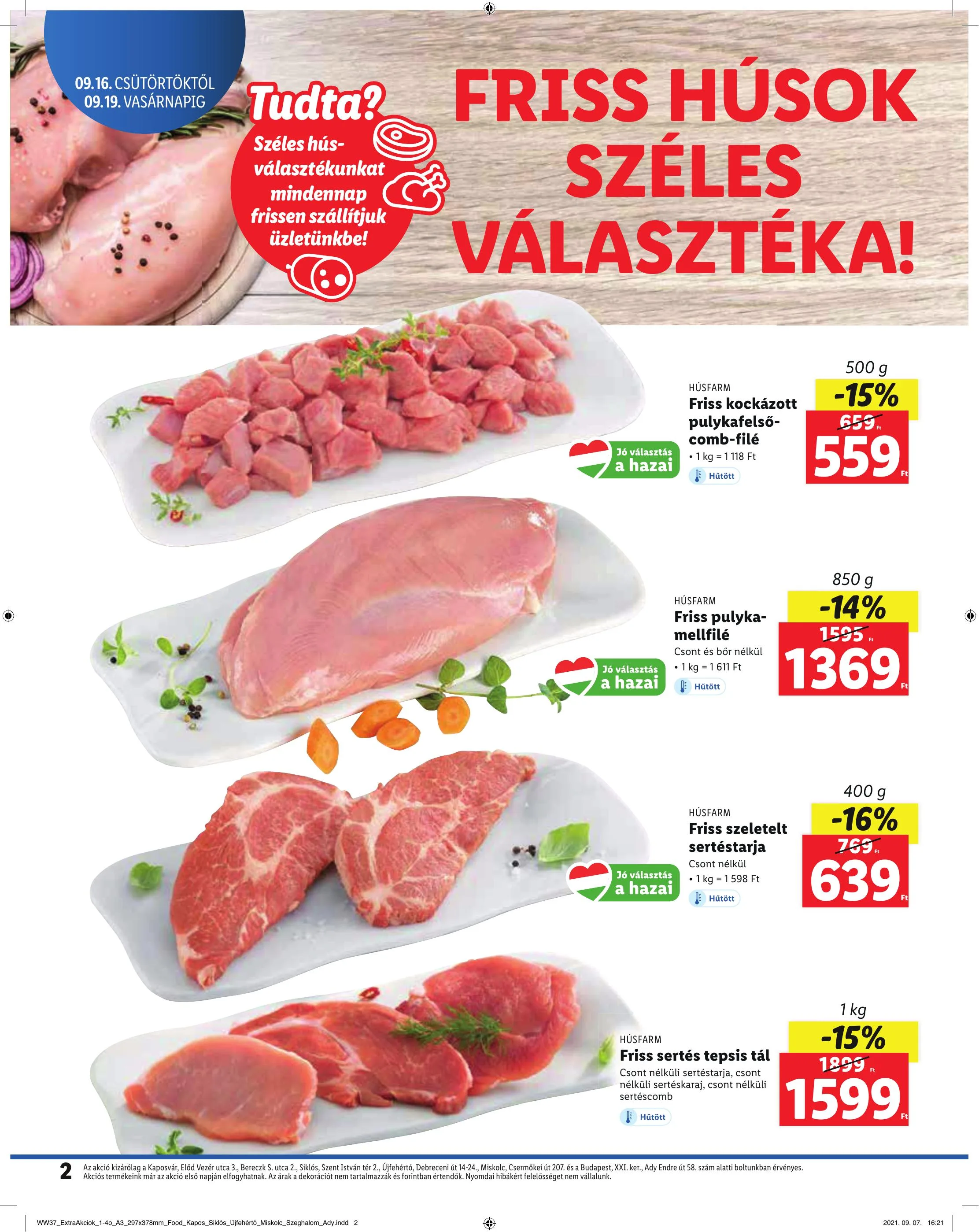 Lidl akciós újság Regionális 09.16–09.19 – 2. oldal