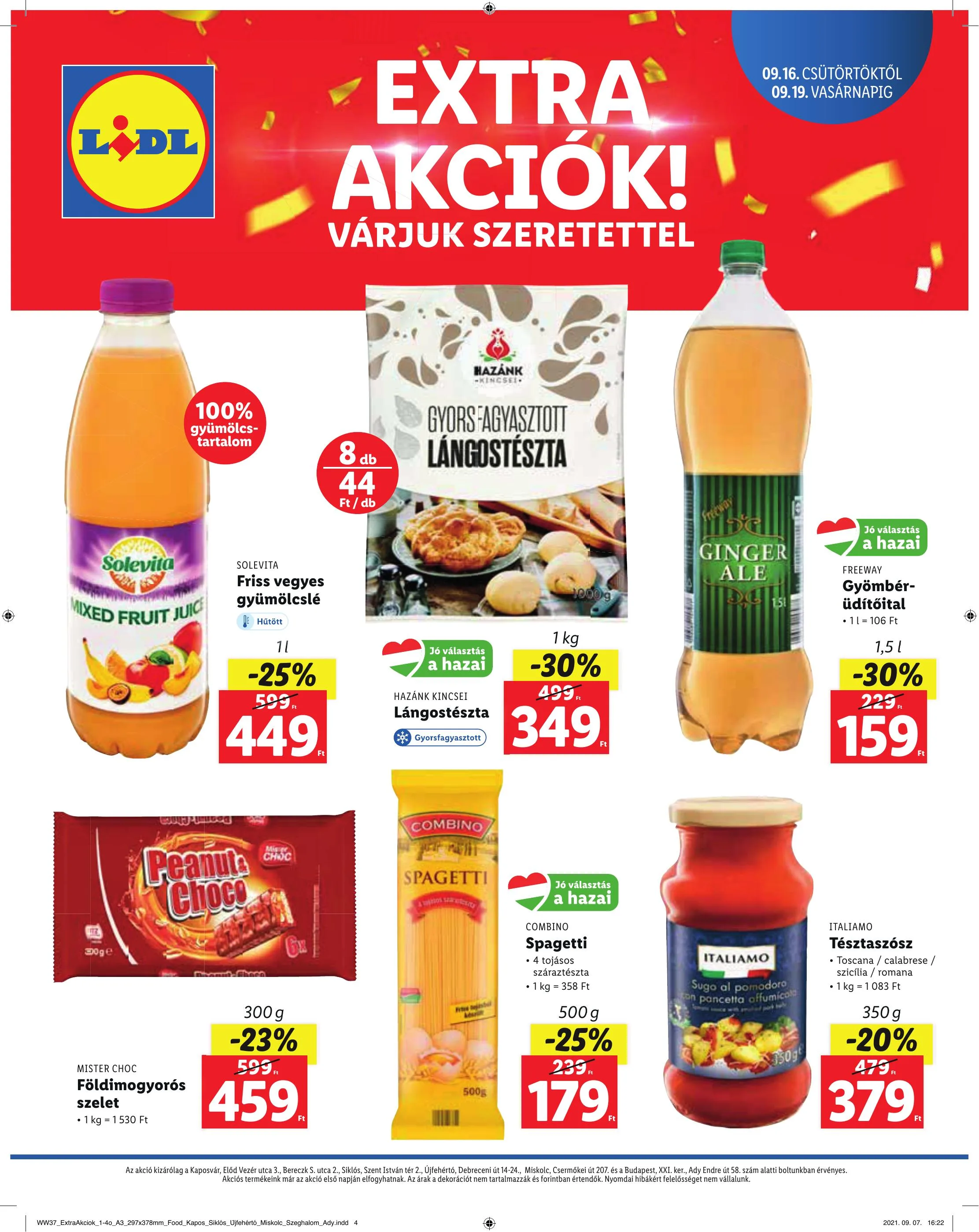 Lidl akciós újság Regionális 09.16–09.19 – 4. oldal