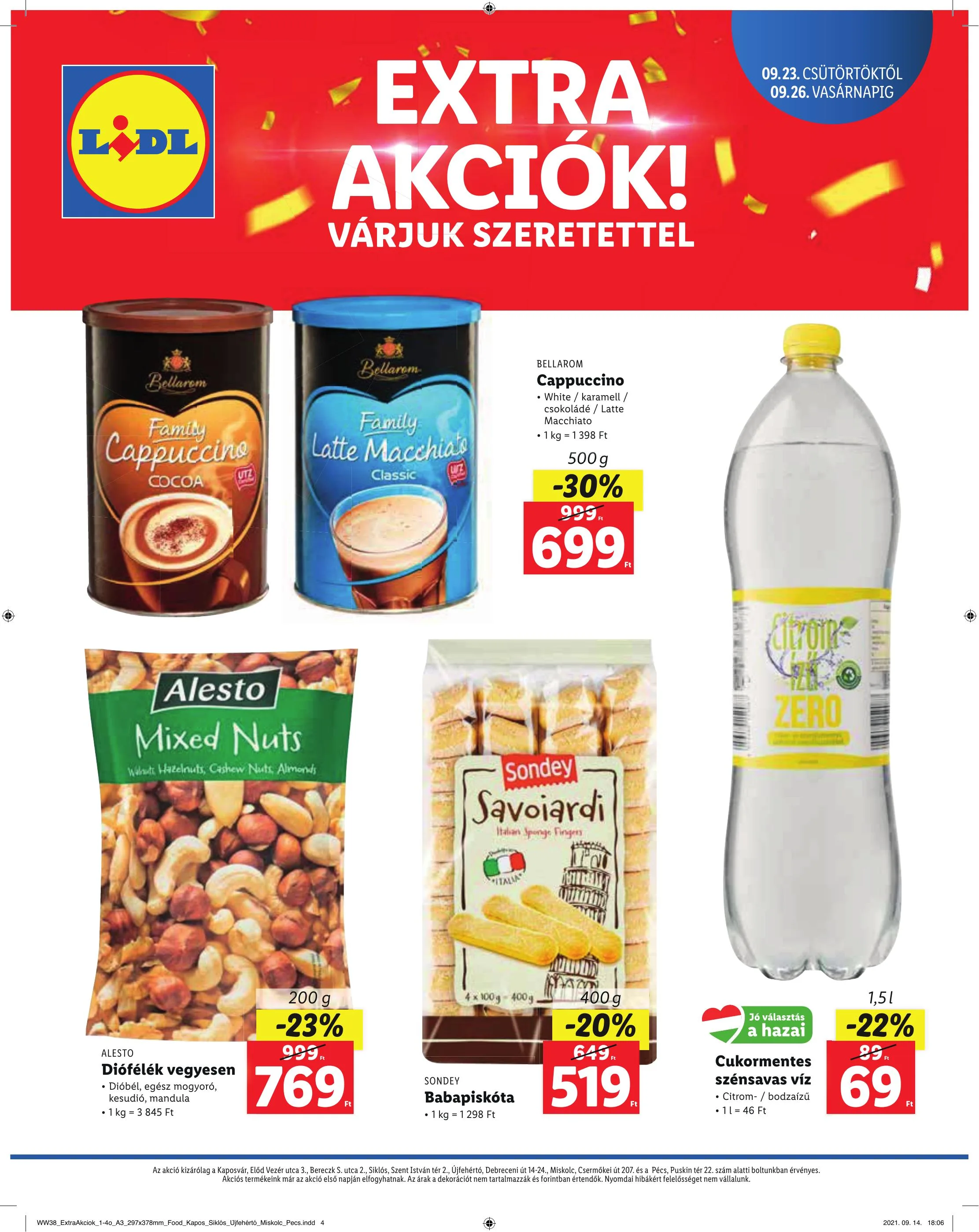 Lidl akciós újság Regionális 09.23–09.26 – 4. oldal