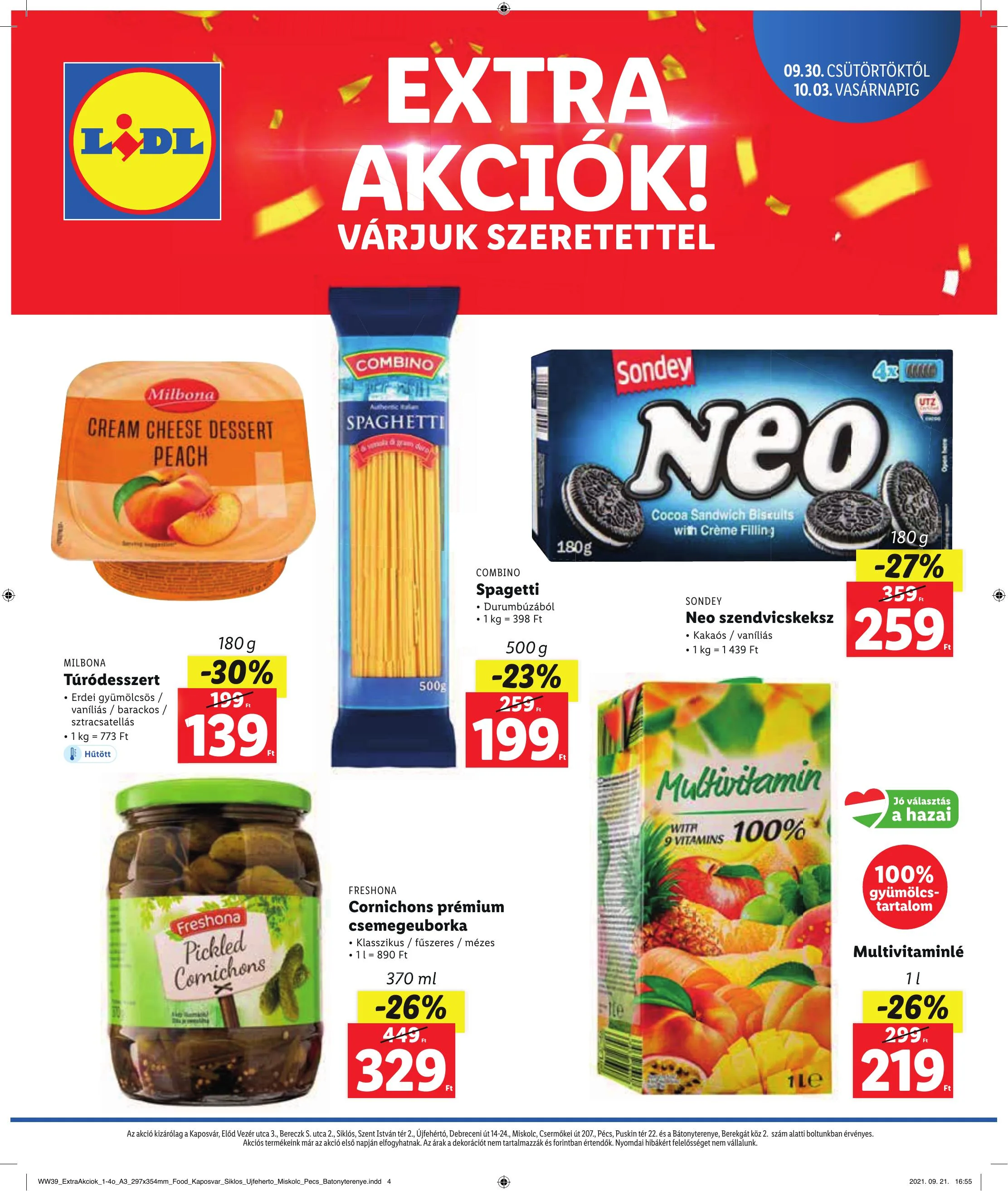 Lidl akciós újság Regionális 09.30–10.06 – 4. oldal