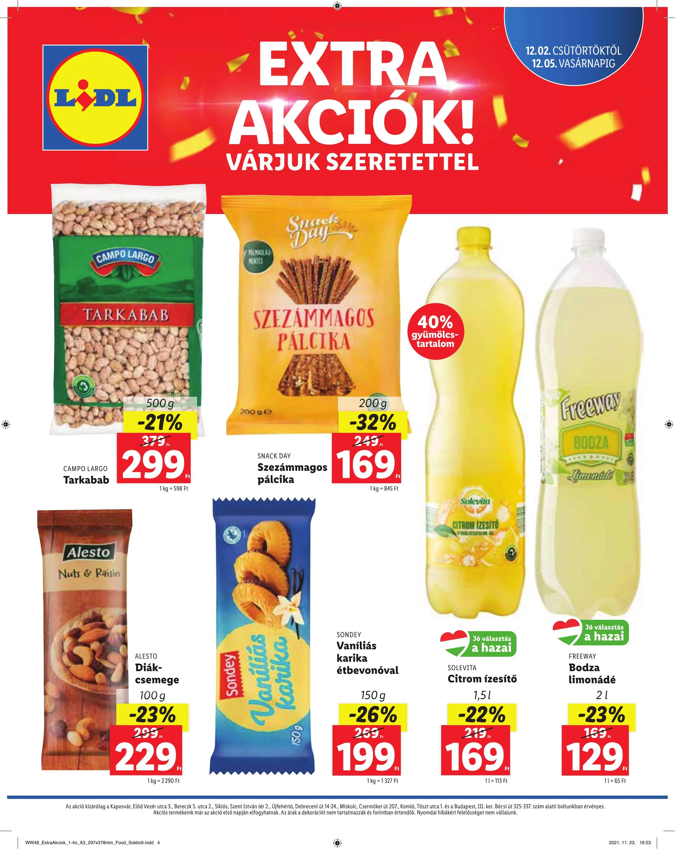 Lidl akciós újság Regionális 12.02–12.05 – 4. oldal