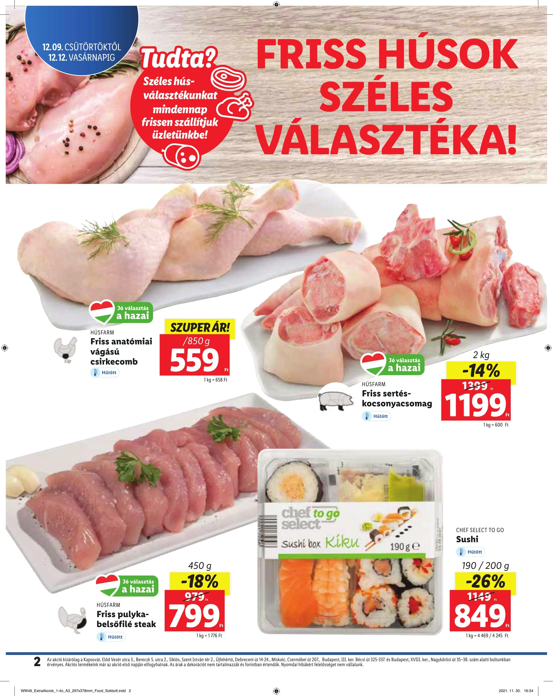 Lidl akciós újság Regionális 12.09–12.12 – 2. oldal