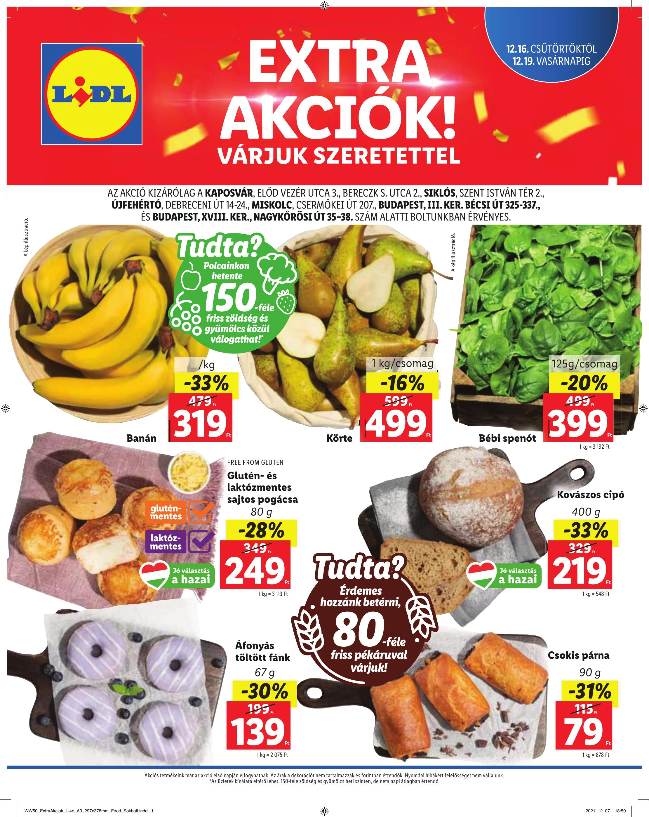 Lidl akciós újság Regionális 12.16–12.19