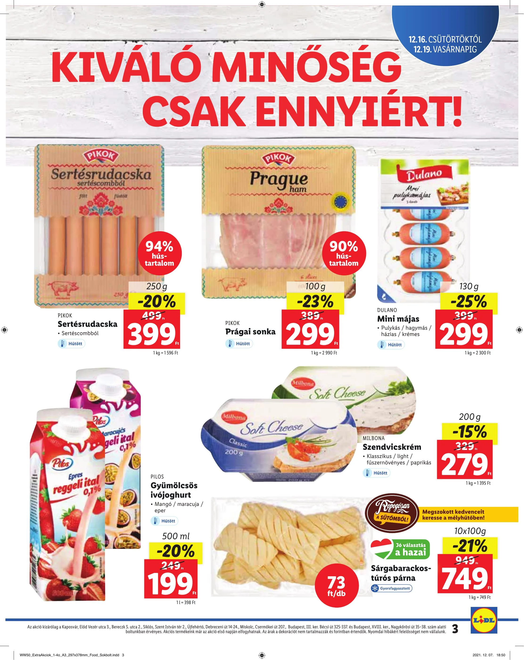 Lidl akciós újság Regionális 12.16–12.19 – 3. oldal