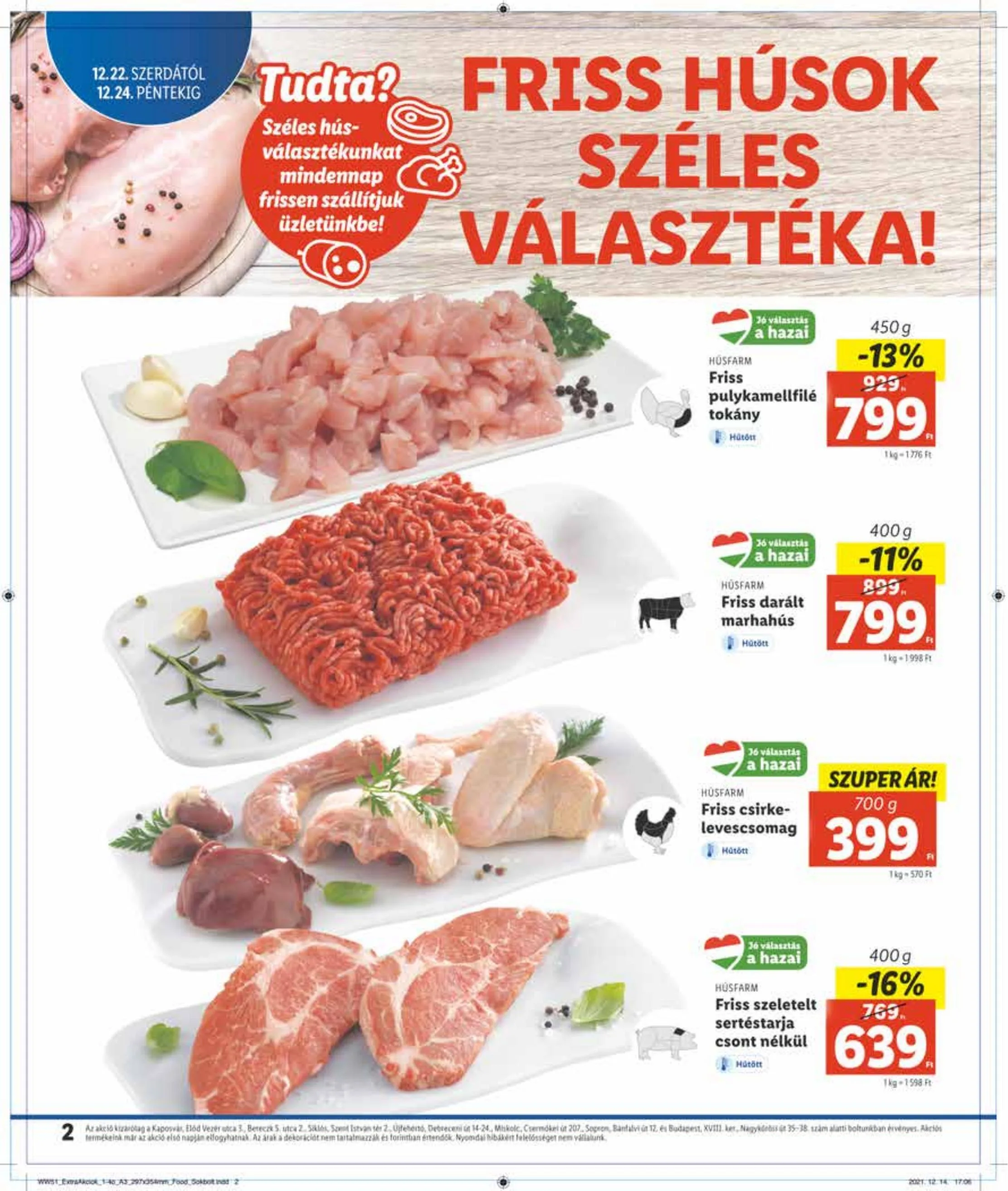 Lidl akciós újság Regionális 12.22–12.24 – 2. oldal