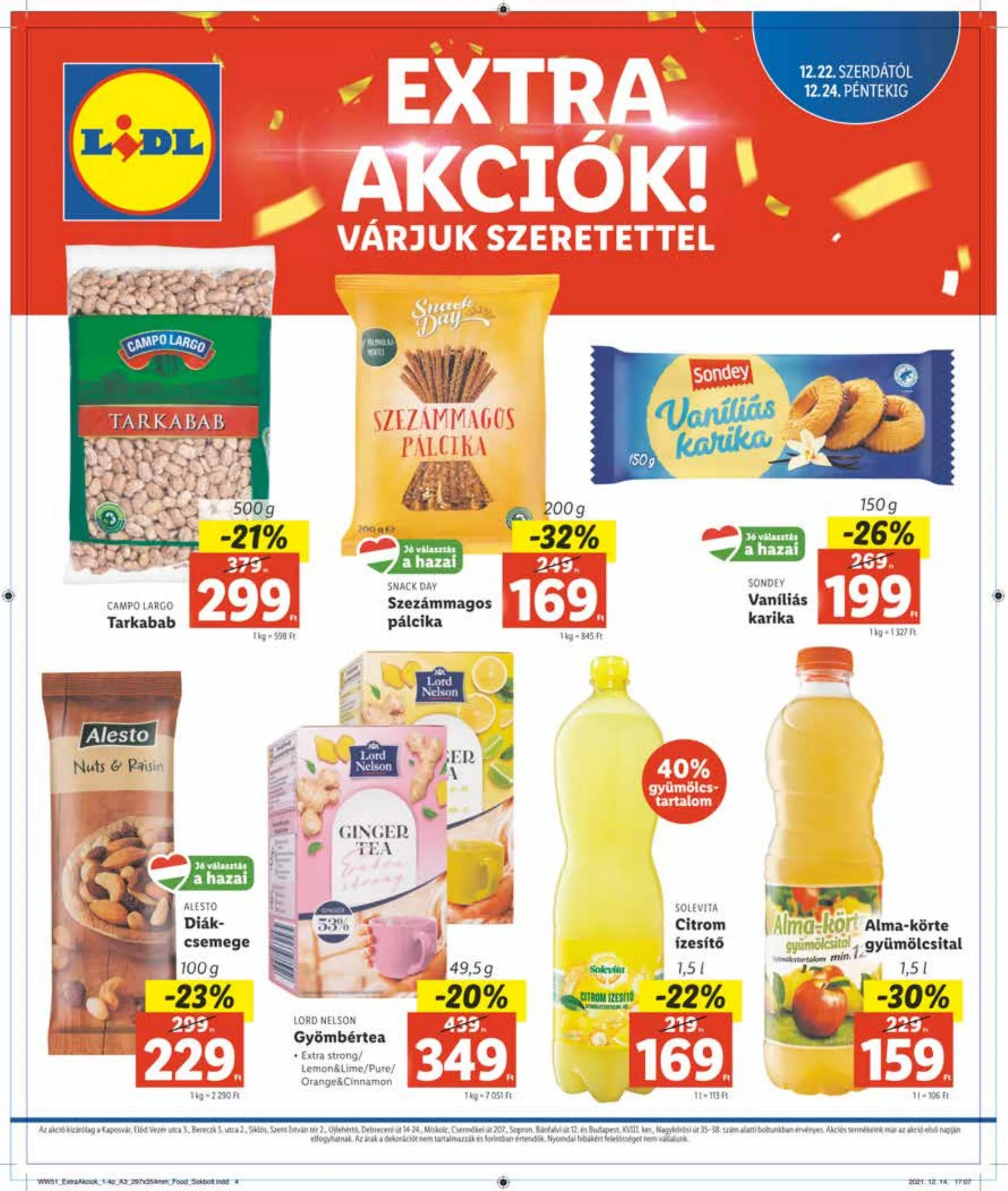 Lidl akciós újság Regionális 12.22–12.24 – 4. oldal