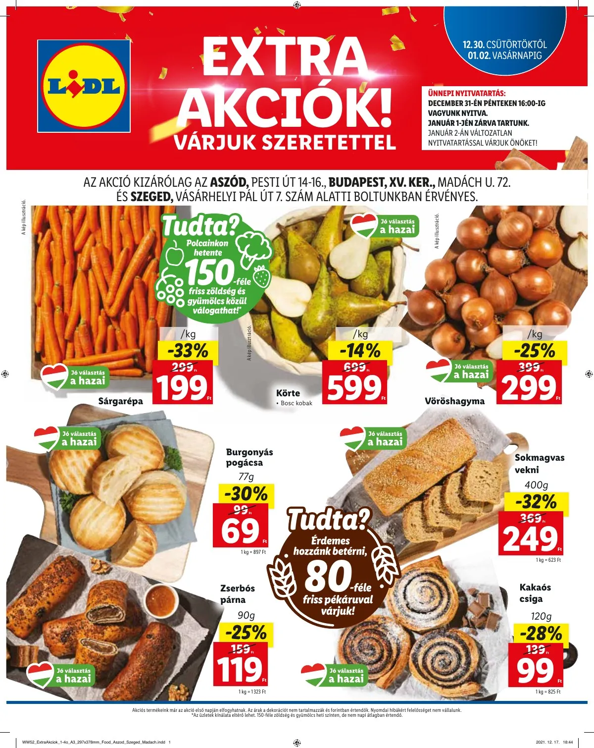 Lidl akciós újság Regionalis2 12.30–01.02