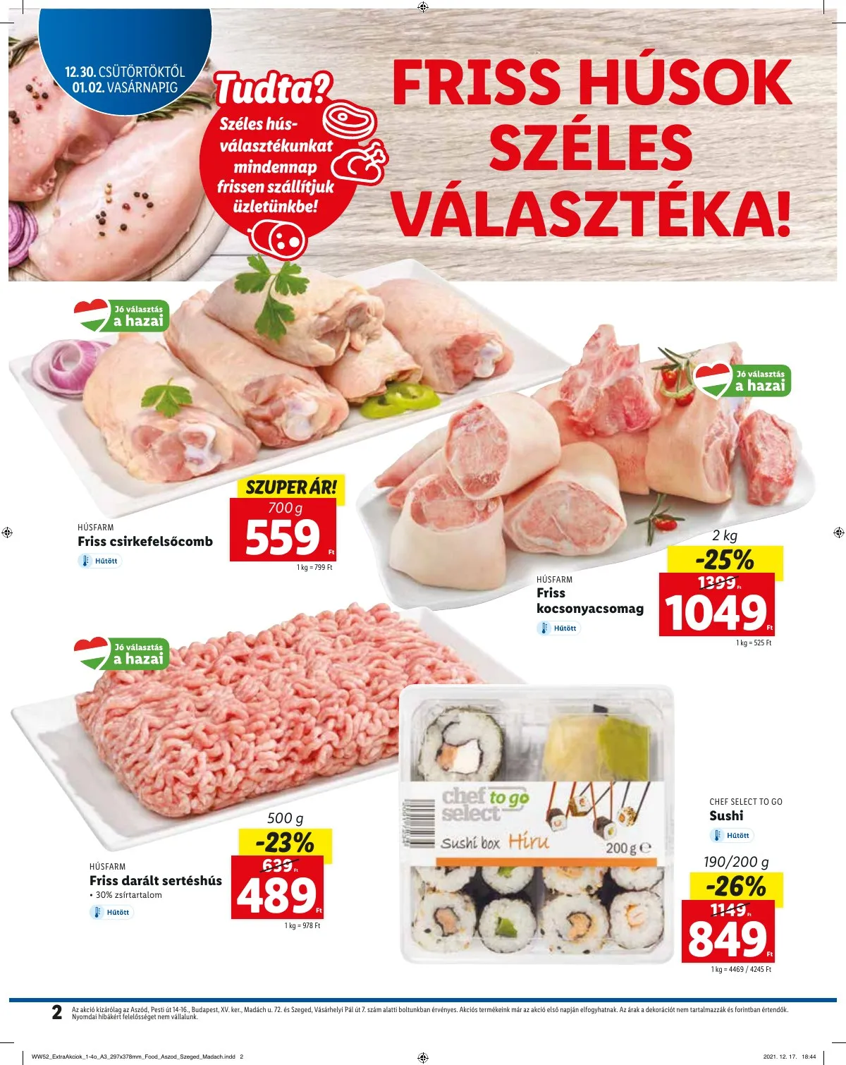 Lidl akciós újság Regionalis2 12.30–01.02 – 2. oldal