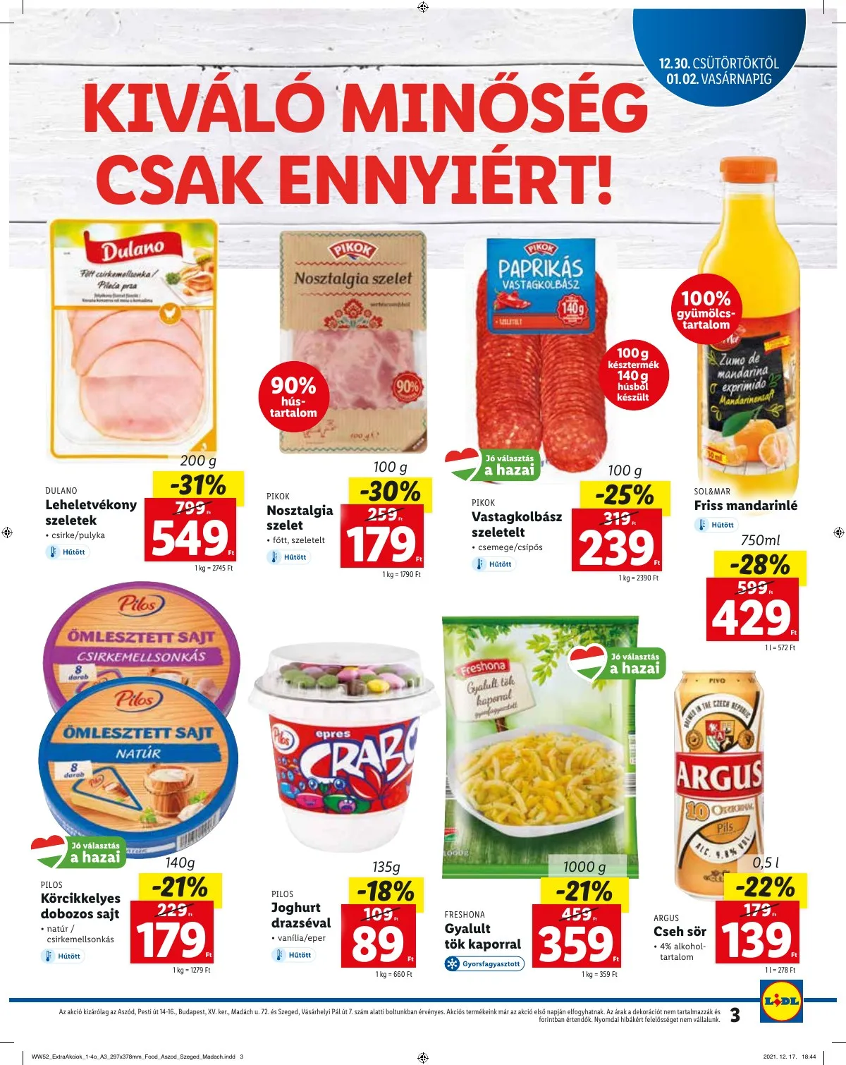 Lidl akciós újság Regionalis2 12.30–01.02 – 3. oldal