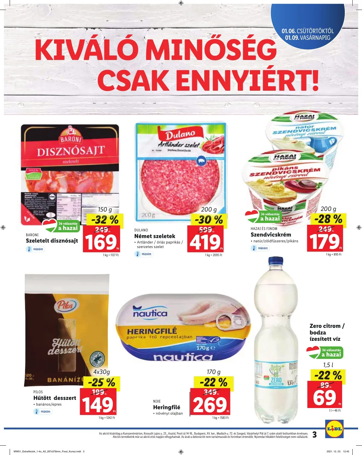 Lidl akciós újság Regionális 01.06–01.06 – 3. oldal