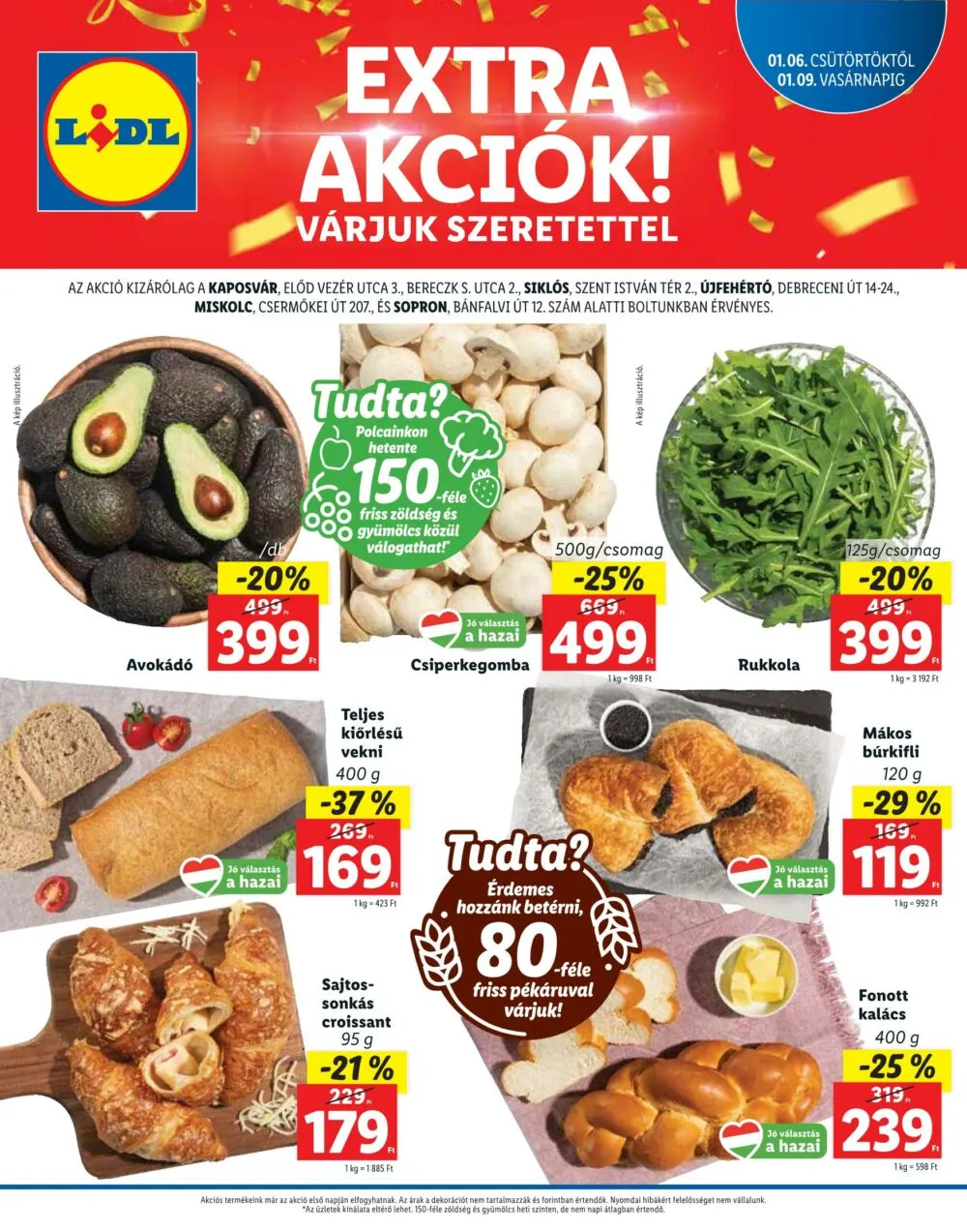 Lidl akciós újság Regionális 01.06–01.09