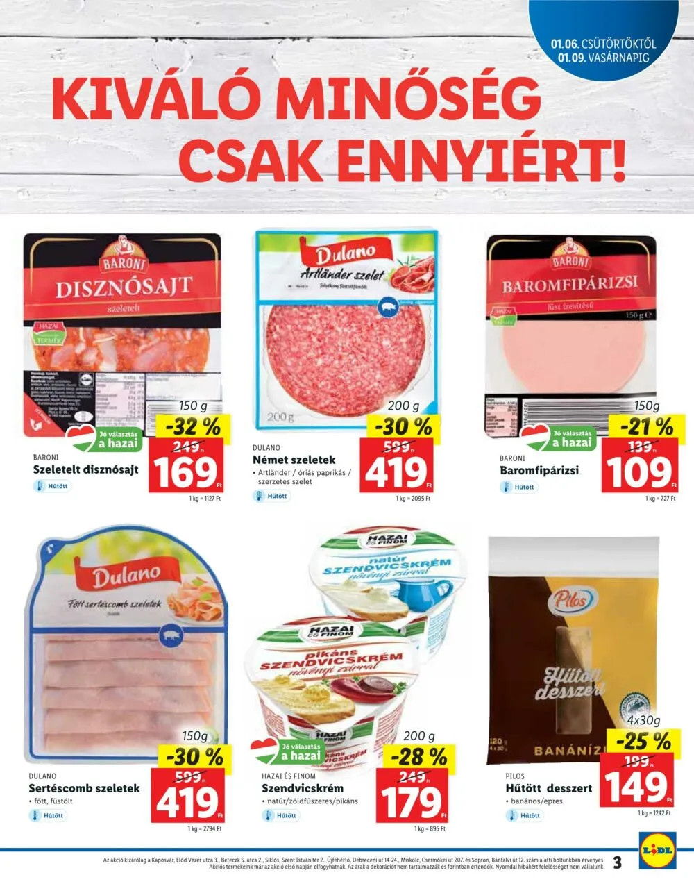 Lidl akciós újság Regionális 01.06–01.09 – 3. oldal