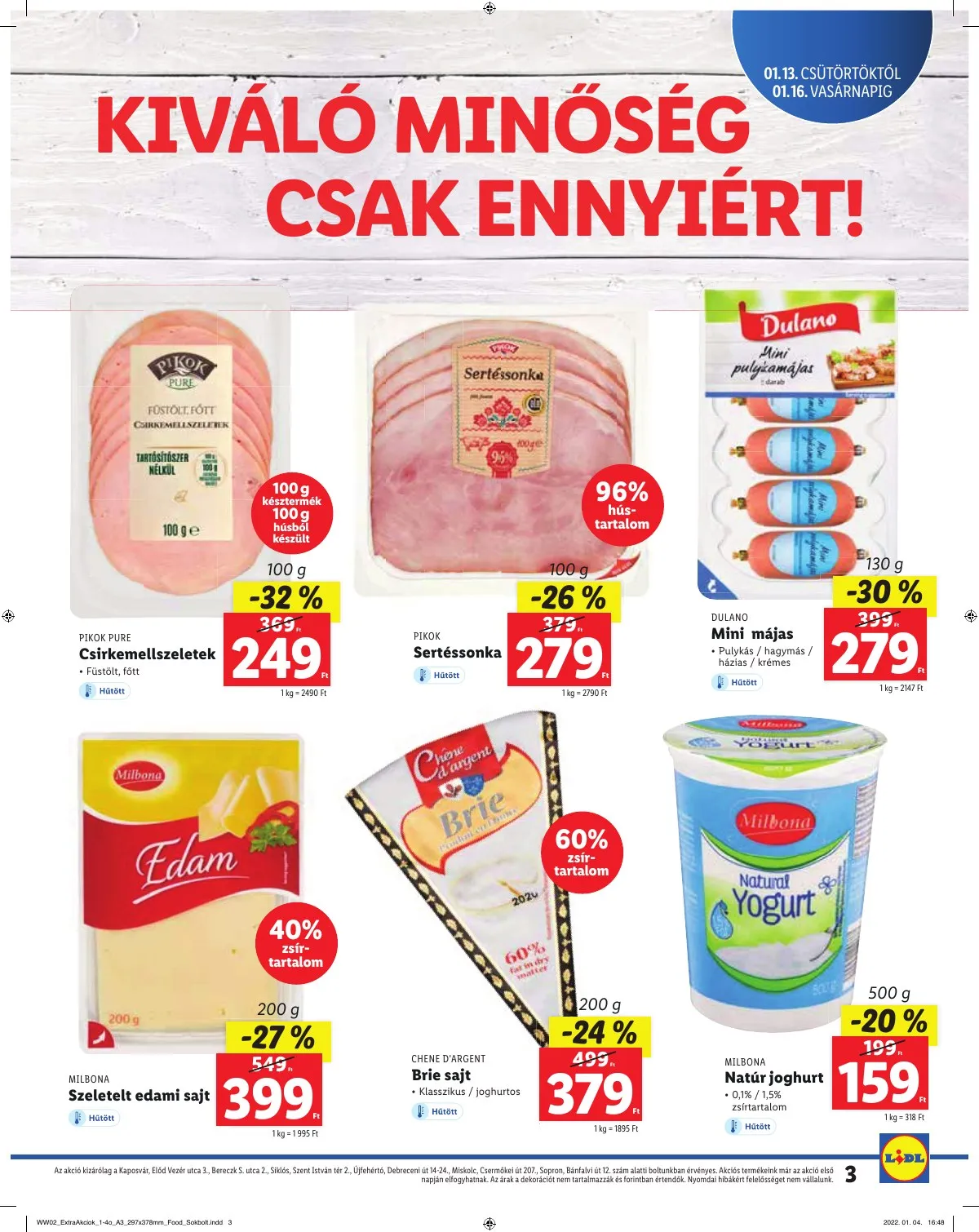 Lidl akciós újság Regionális 01.13–01.13 – 3. oldal