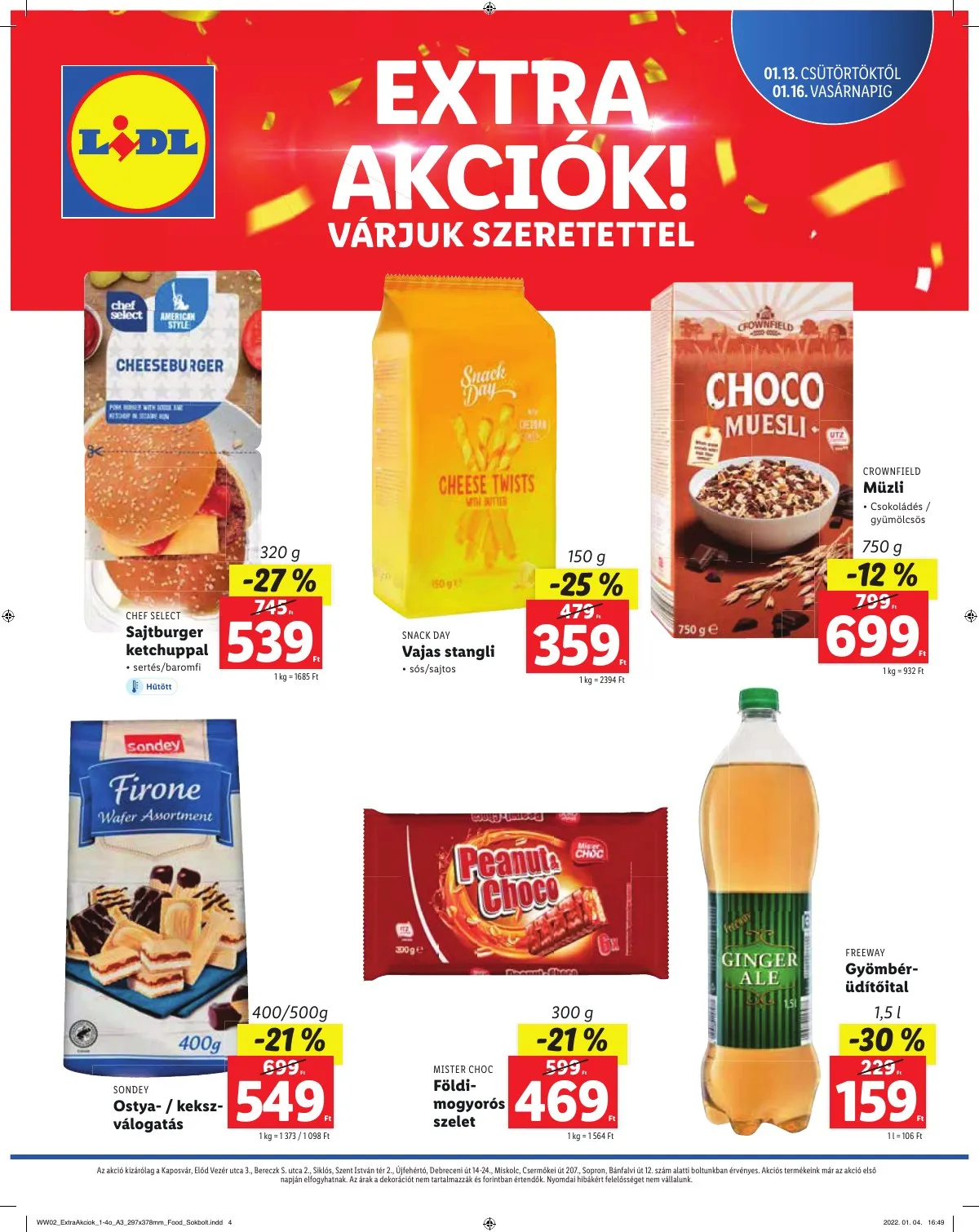 Lidl akciós újság Regionális 01.13–01.13 – 4. oldal