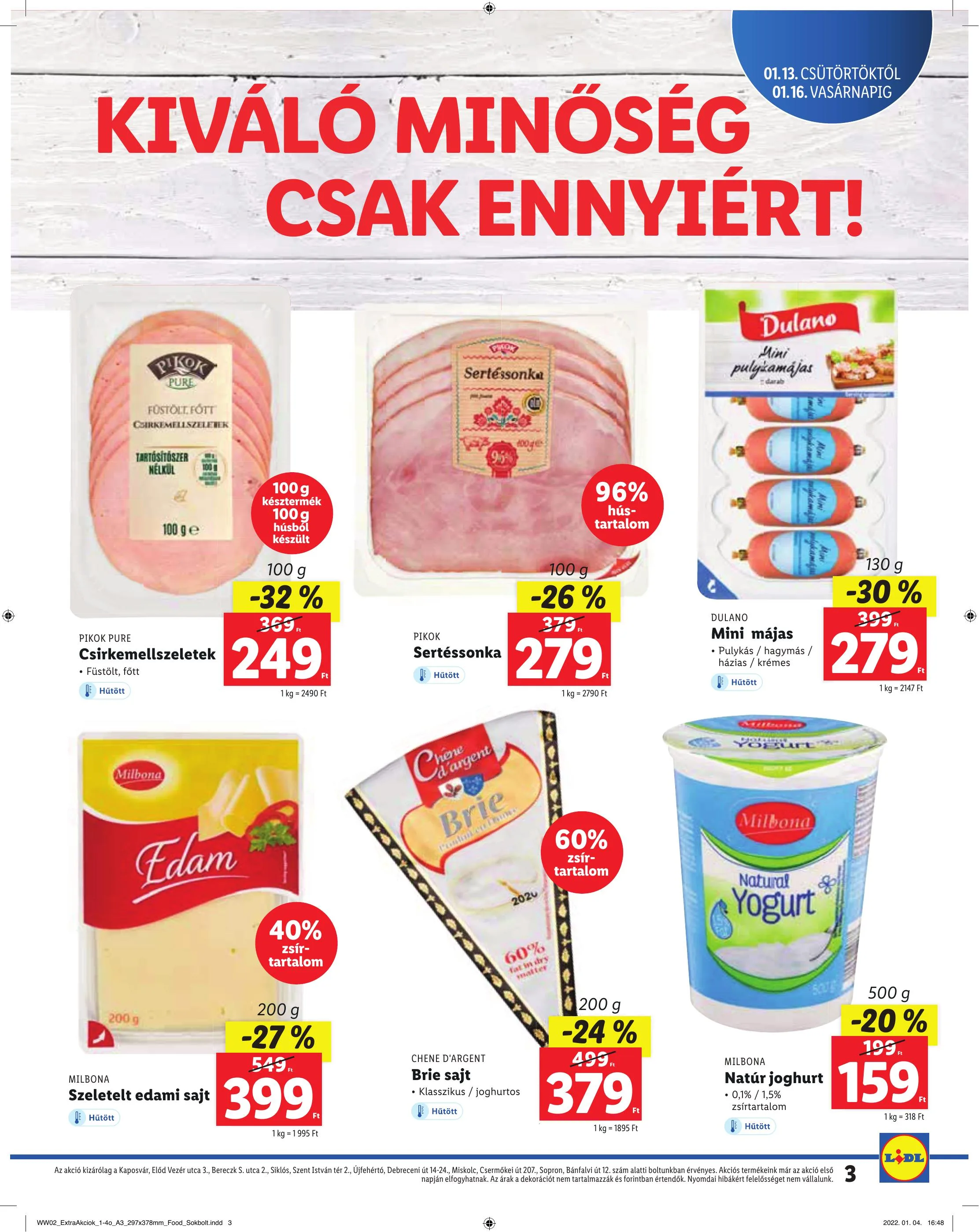 Lidl akciós újság Regionális 01.13–01.16 – 3. oldal