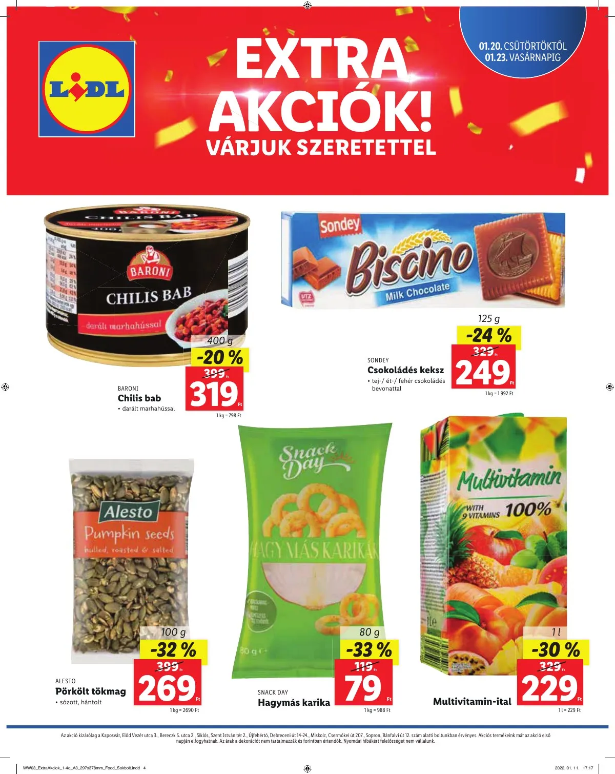 Lidl akciós újság Regionális 01.20–01.20 – 4. oldal