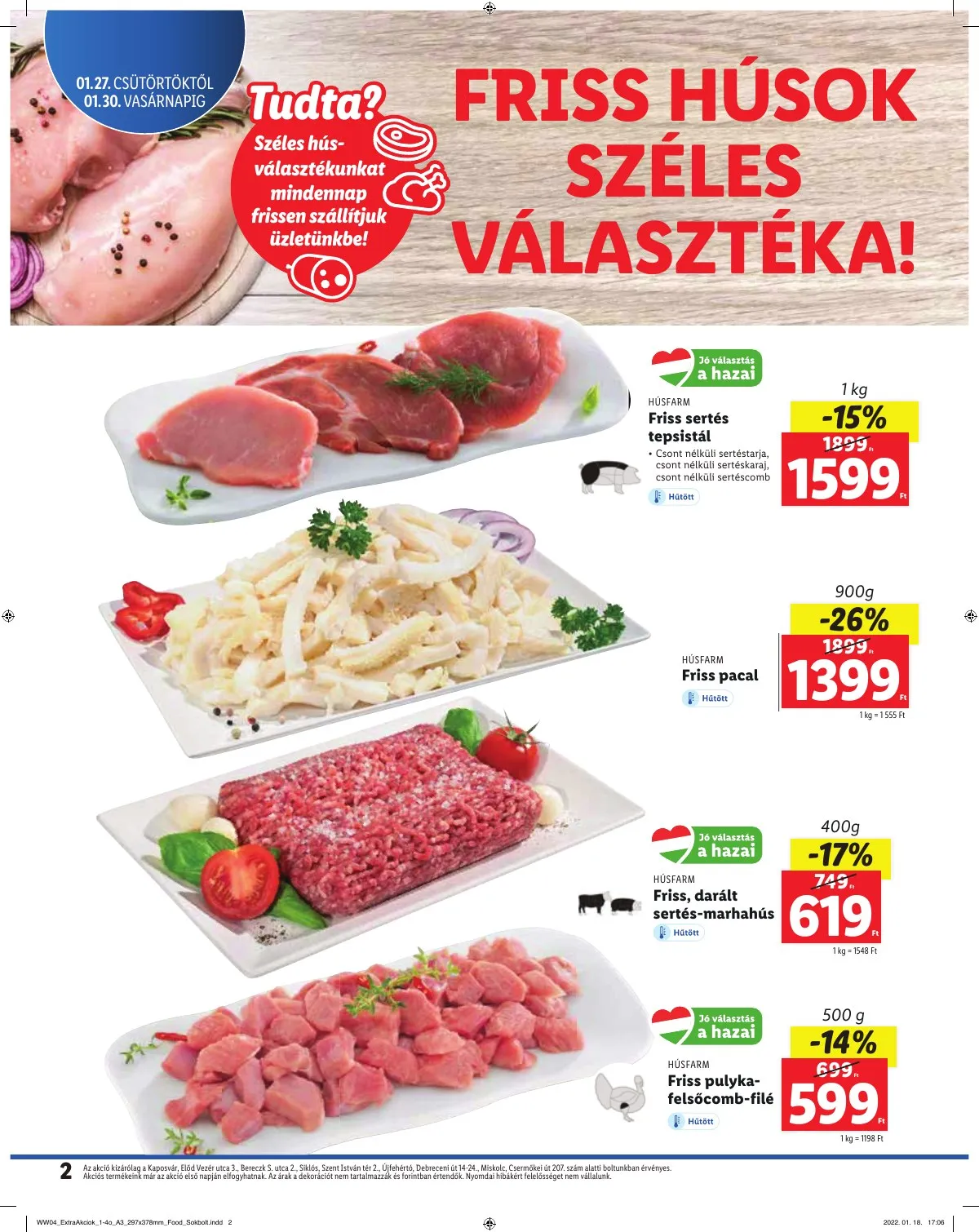 Lidl akciós újság Regionális 01.27–01.30 – 2. oldal