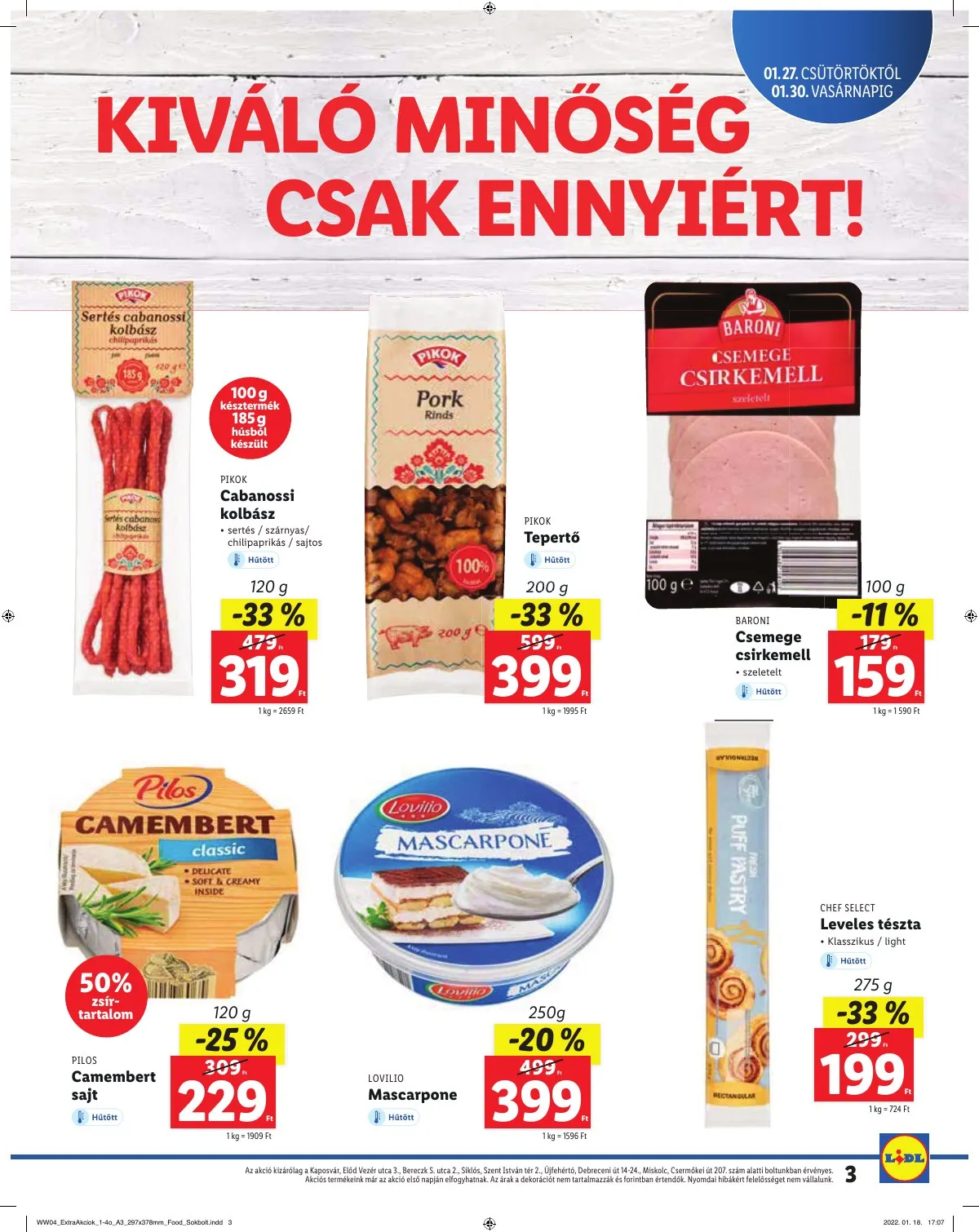 Lidl akciós újság Regionális 01.27–01.30 – 3. oldal