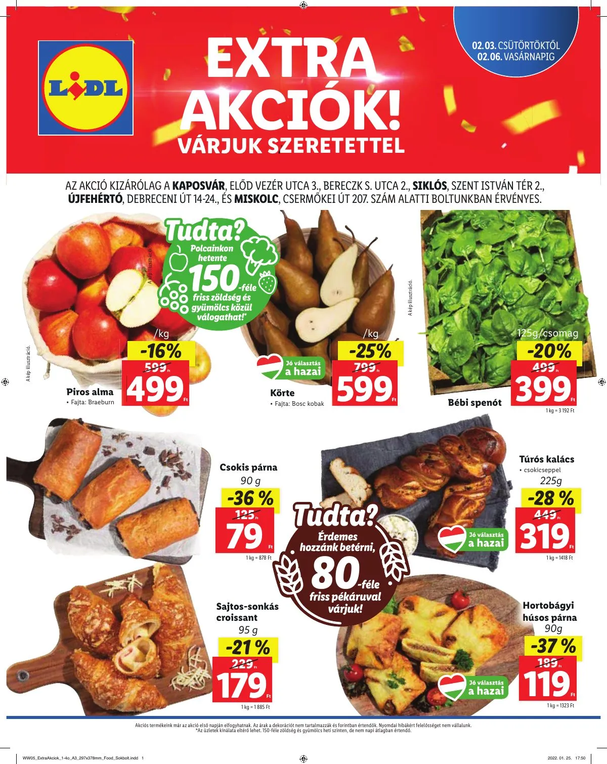 Lidl akciós újság Regionális 02.03–02.06