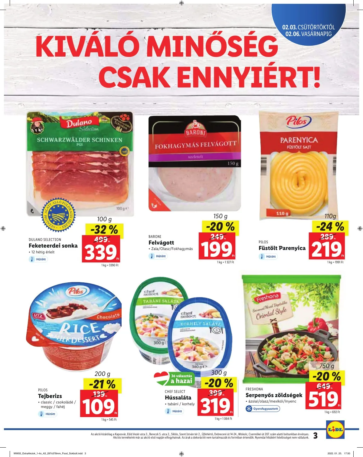 Lidl akciós újság Regionális 02.03–02.06 – 3. oldal