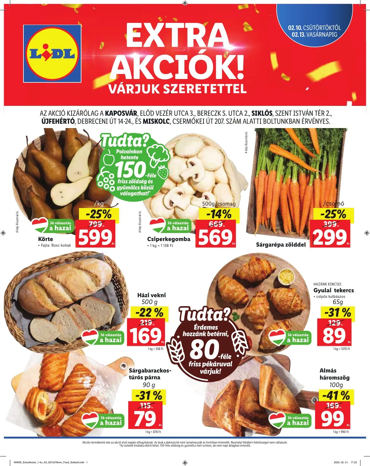 Lidl akciós újság Regionális 02.10–02.13
