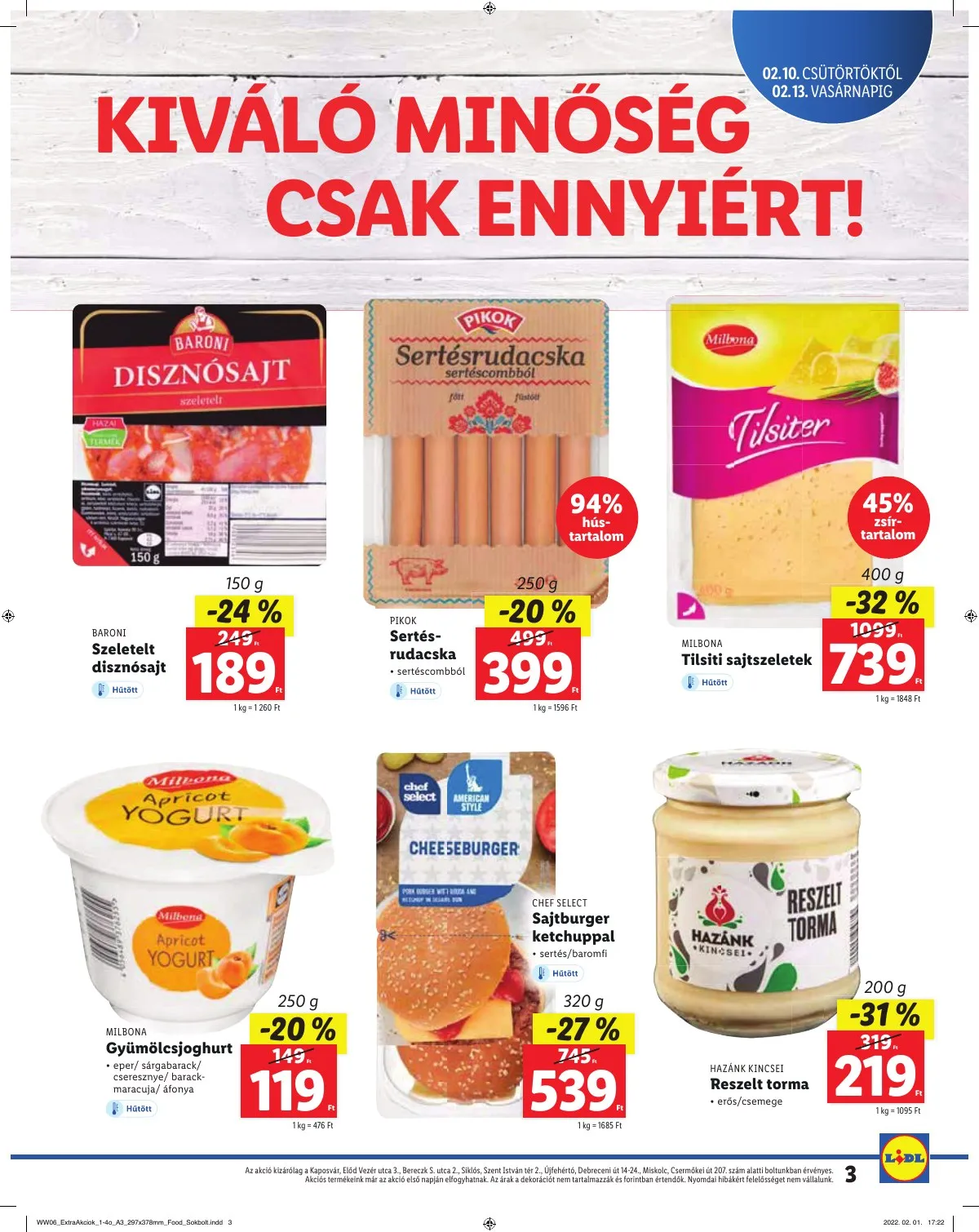 Lidl akciós újság Regionális 02.10–02.13 – 3. oldal