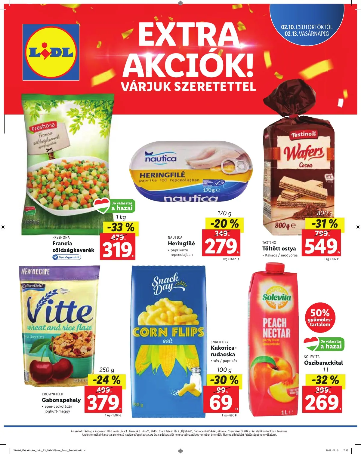 Lidl akciós újság Regionális 02.10–02.13 – 4. oldal