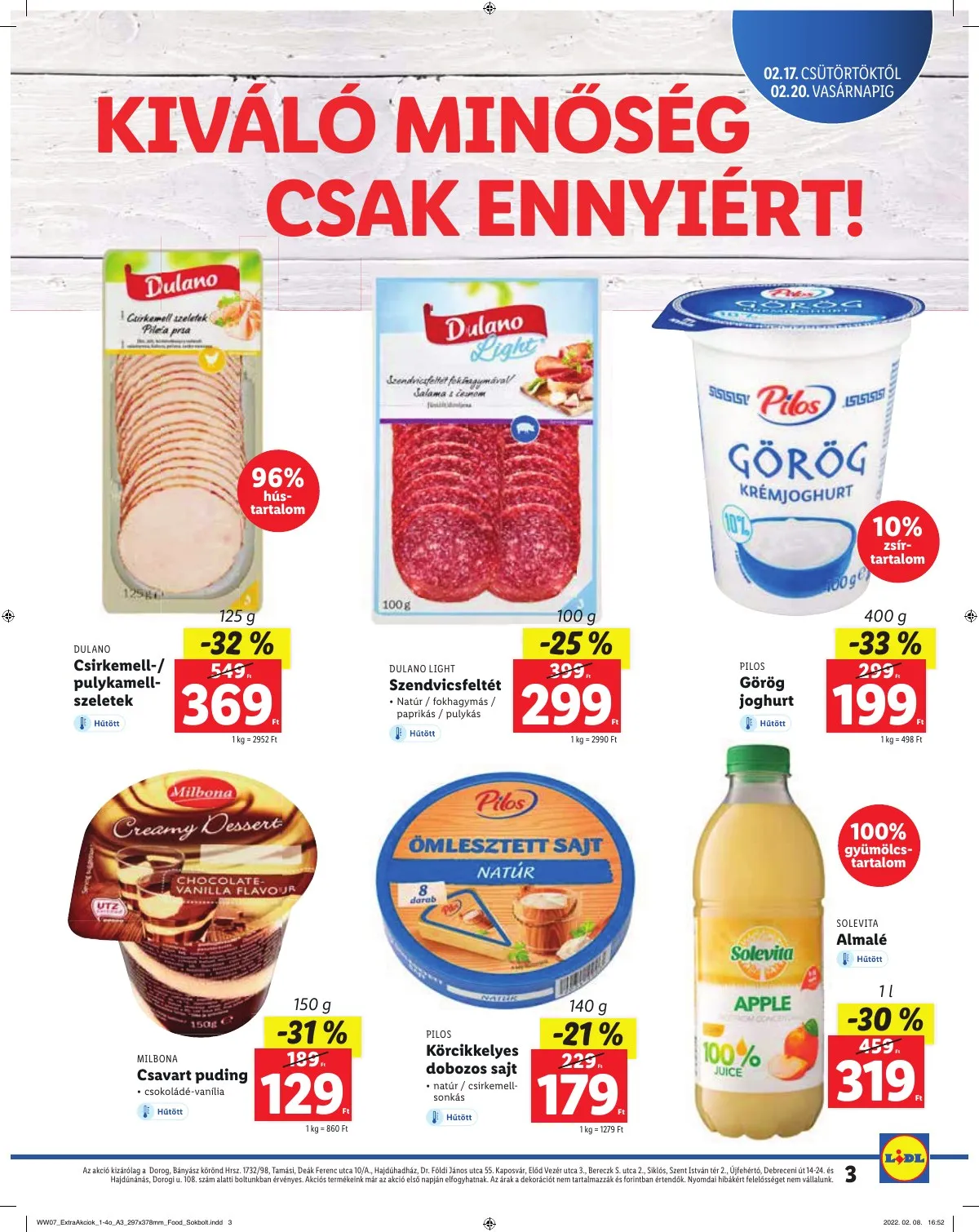 Lidl akciós újság Regionális 02.17–02.20 – 3. oldal