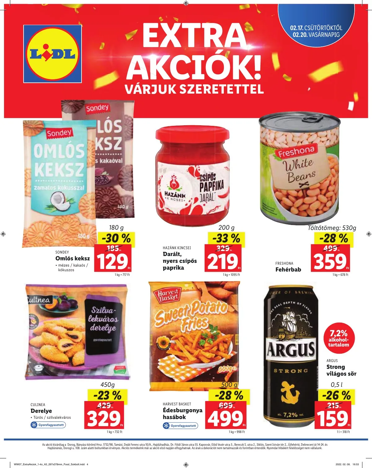 Lidl akciós újság Regionális 02.17–02.20 – 4. oldal