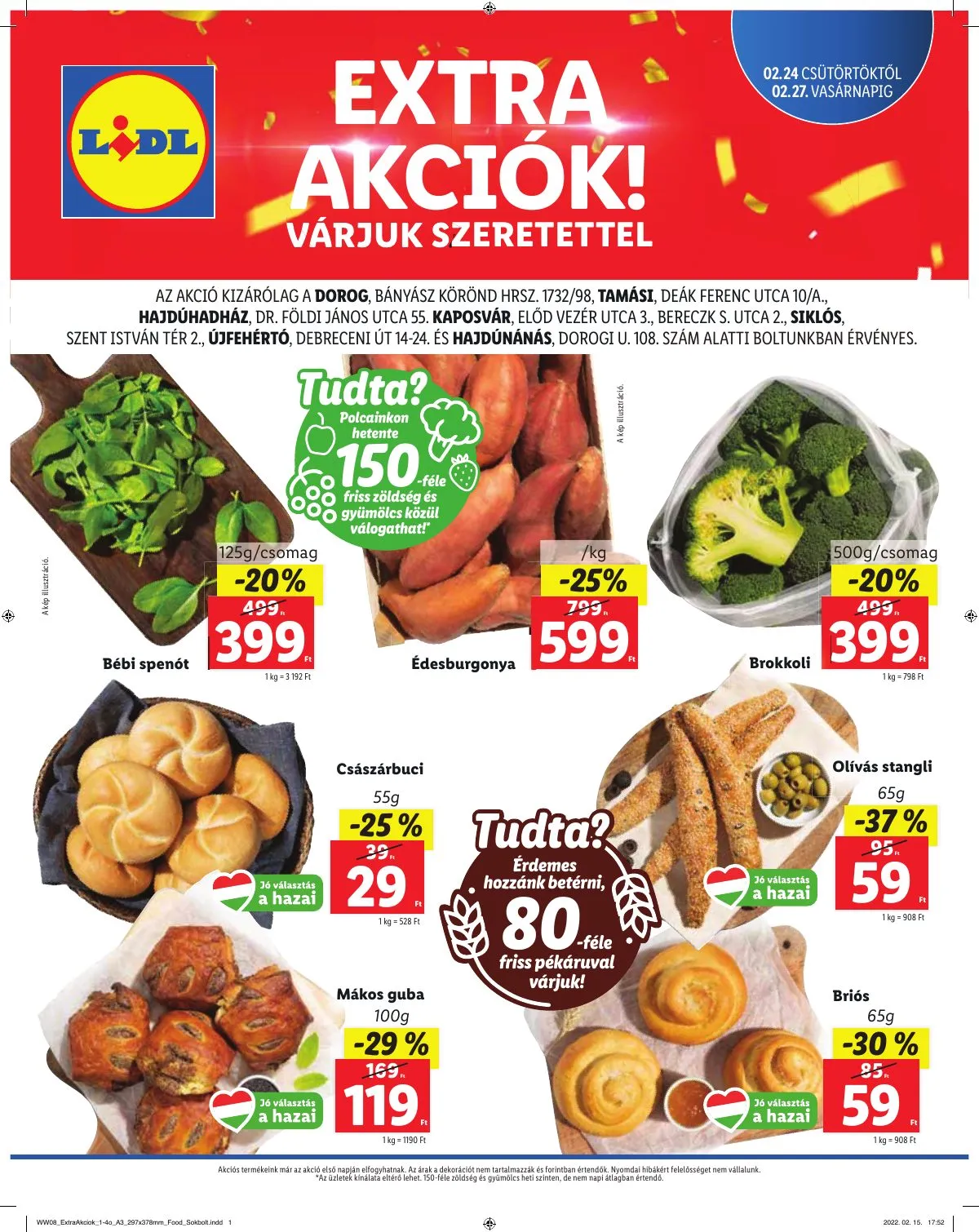 Lidl akciós újság Regionális 02.24–02.27