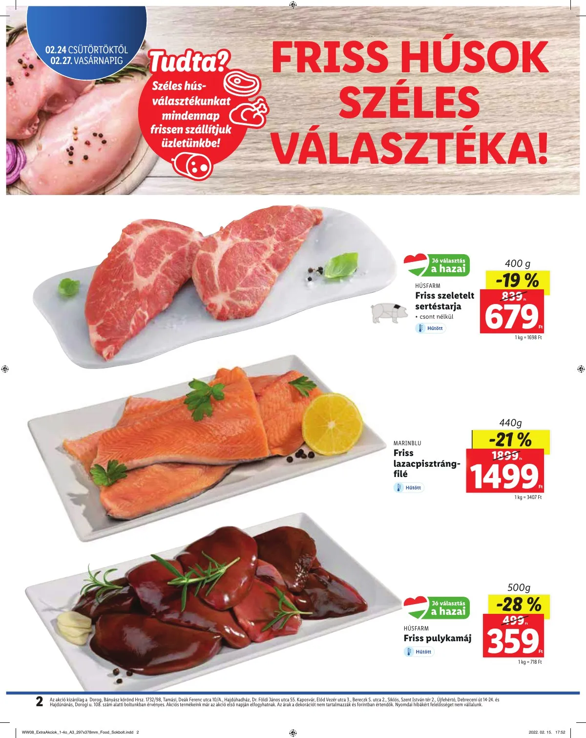 Lidl akciós újság Regionális 02.24–02.27 – 2. oldal