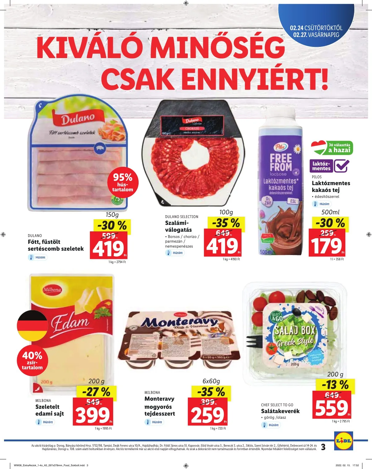 Lidl akciós újság Regionális 02.24–02.27 – 3. oldal